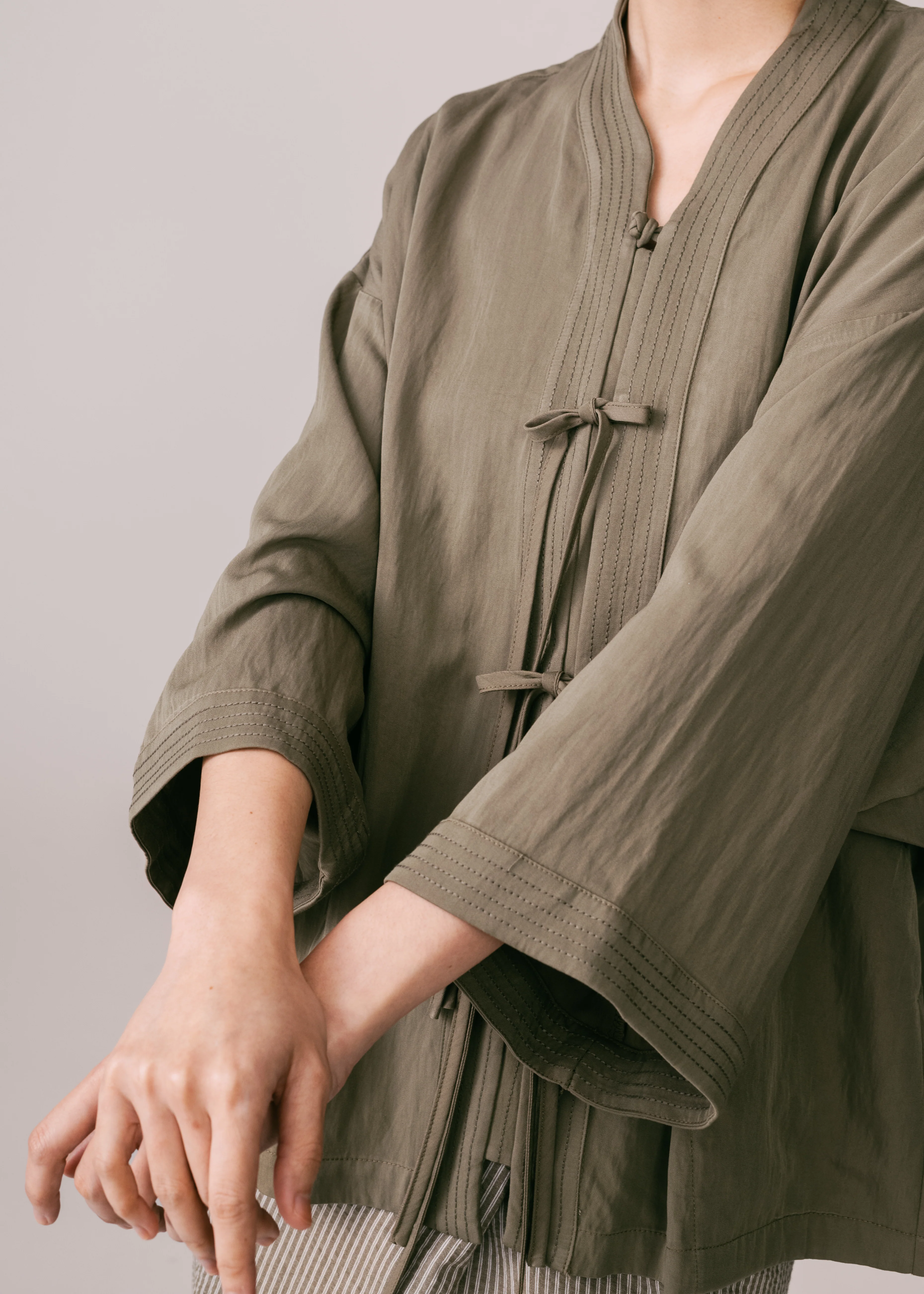 Unisex: Ria Loose Kedah Top (Olive) - Image 5
