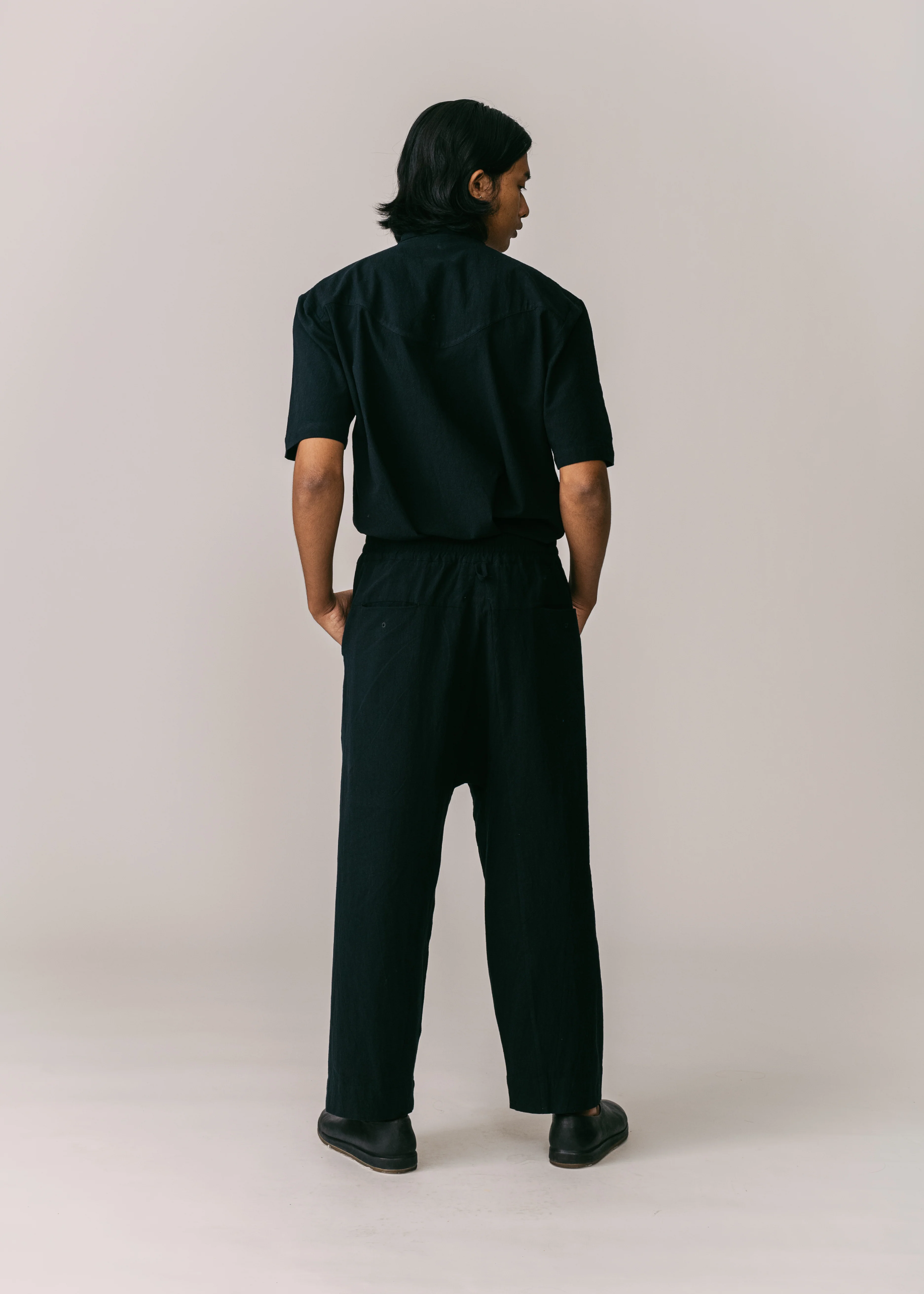 Unisex: Tahan Panelled Pants (Black) - Image 5