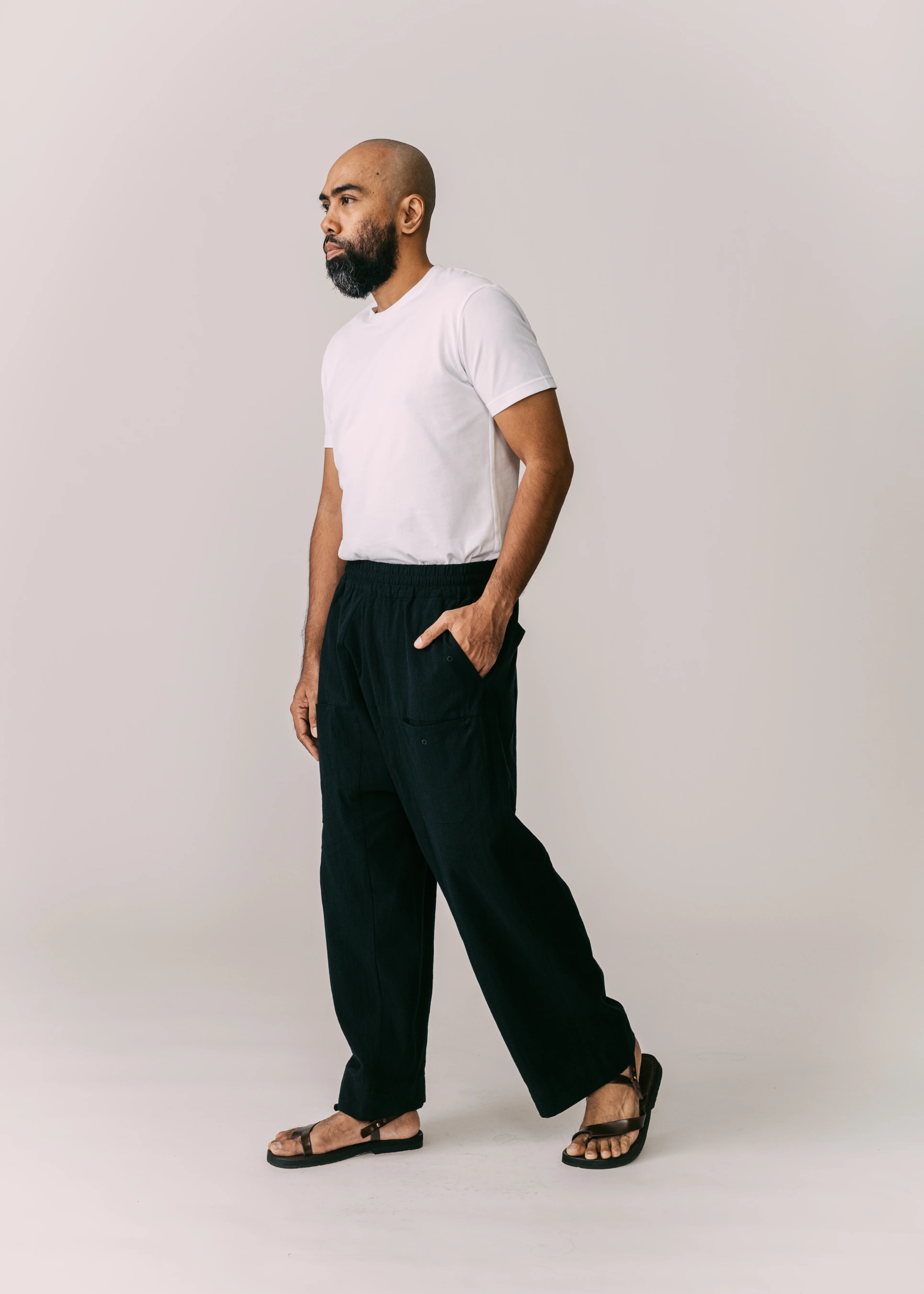 Unisex: Tahan Panelled Pants (Black) - Image 6