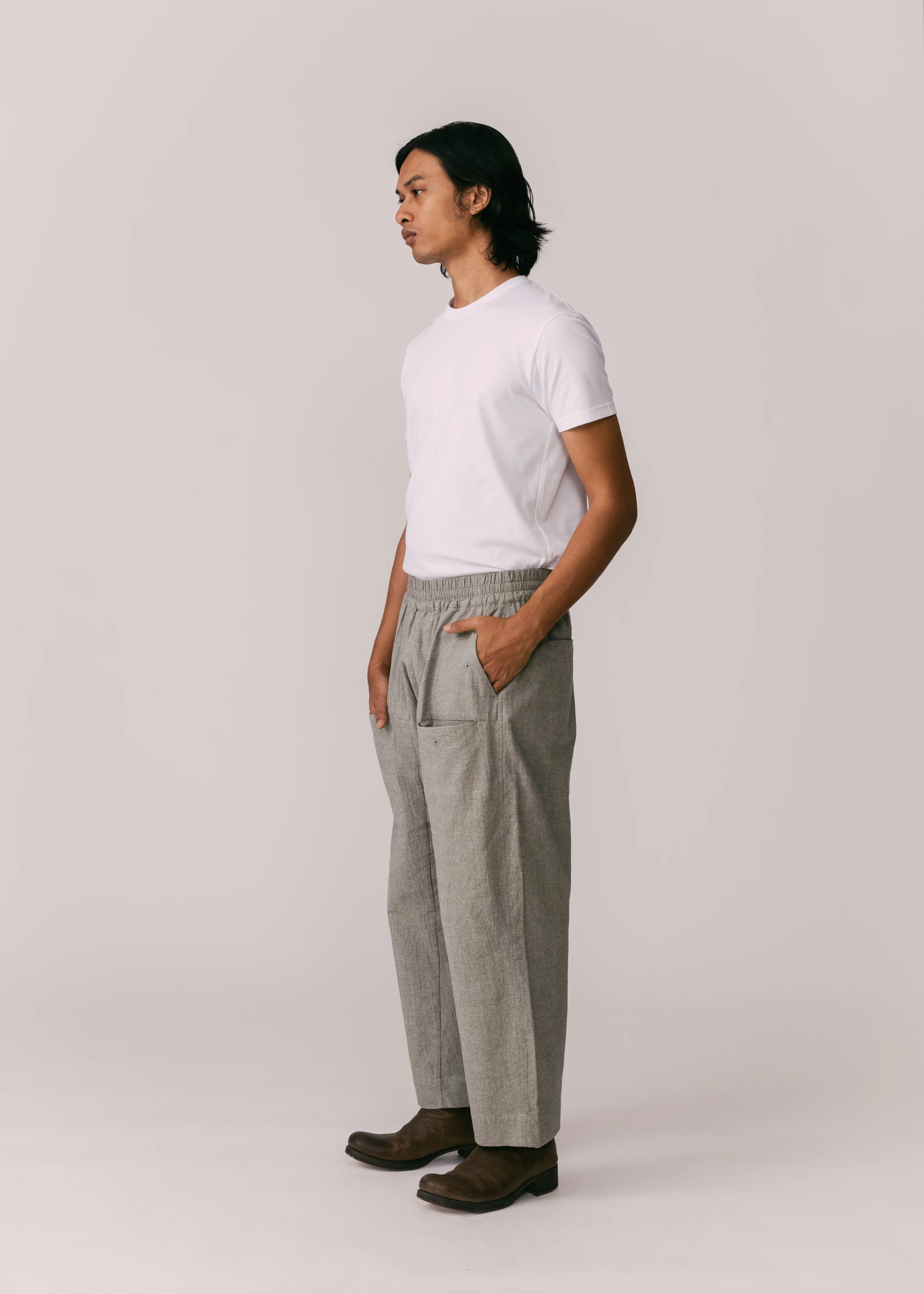 Unisex: Tahan Panelled Pants (Olive) - Image 3