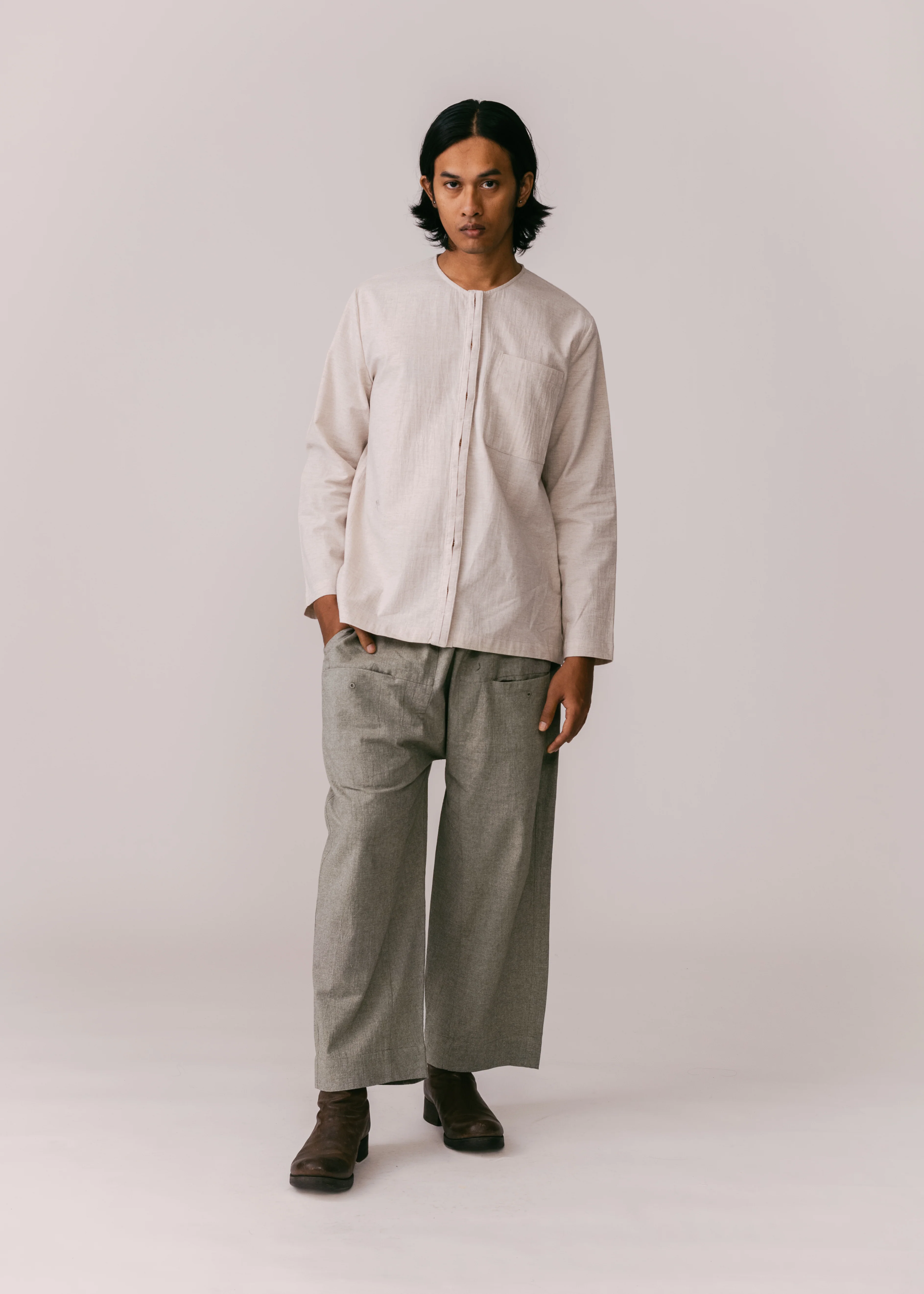 Unisex: Tahan Panelled Pants (Olive) - Image 6
