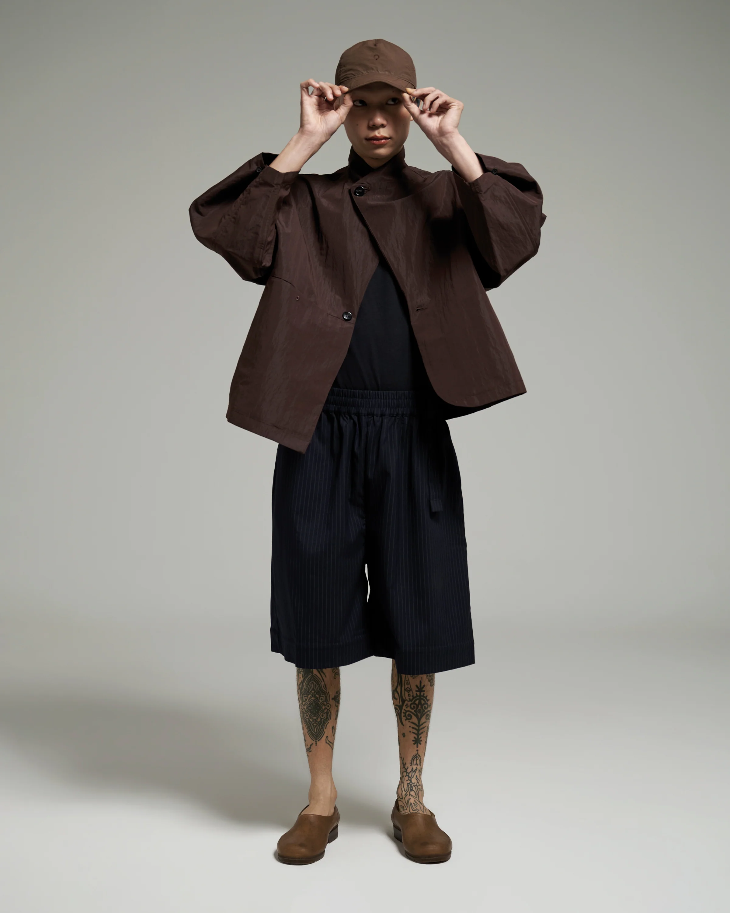 Unisex: The Asymmetrical Jacket (Aubergine) - Image 4