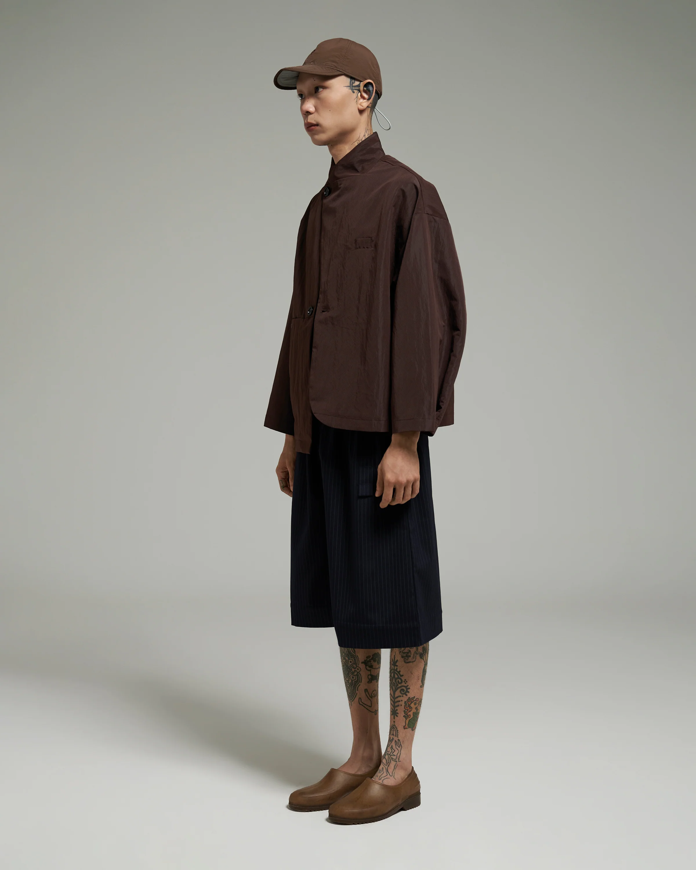 Unisex: The Asymmetrical Jacket (Aubergine) - Image 6