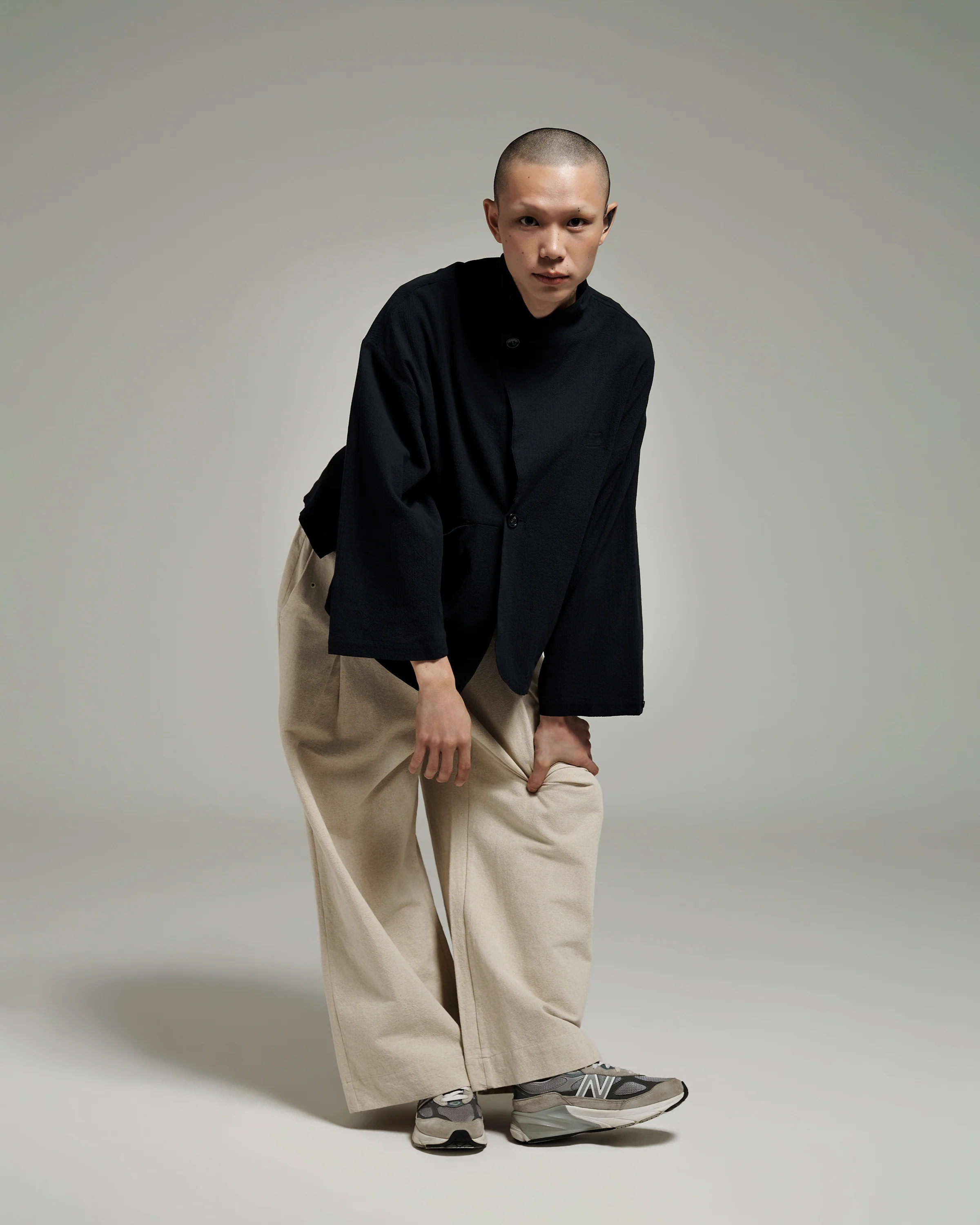 Unisex: The Asymmetrical Jacket (Black) - Image 7
