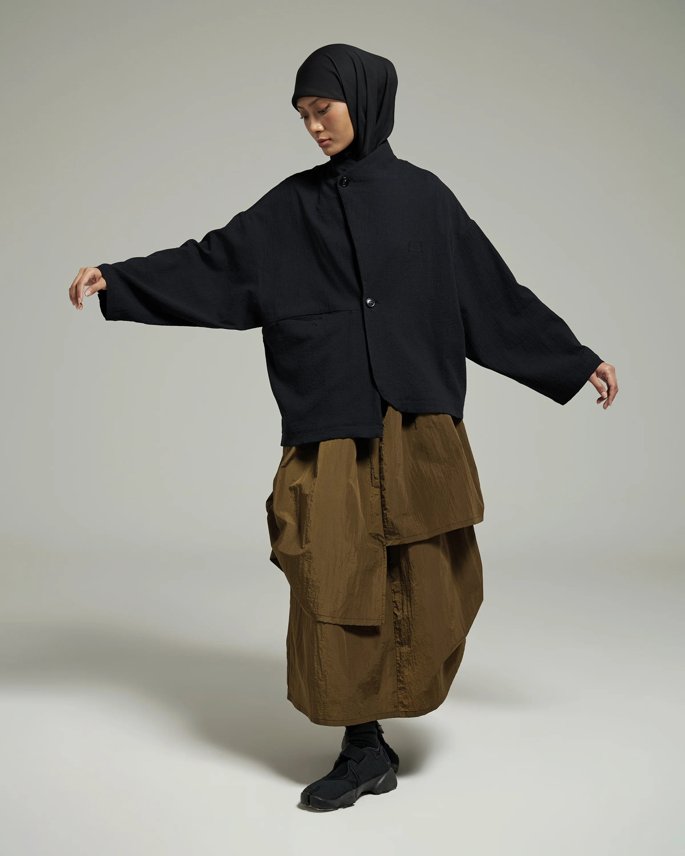Unisex: The Asymmetrical Jacket (Black) - Image 9