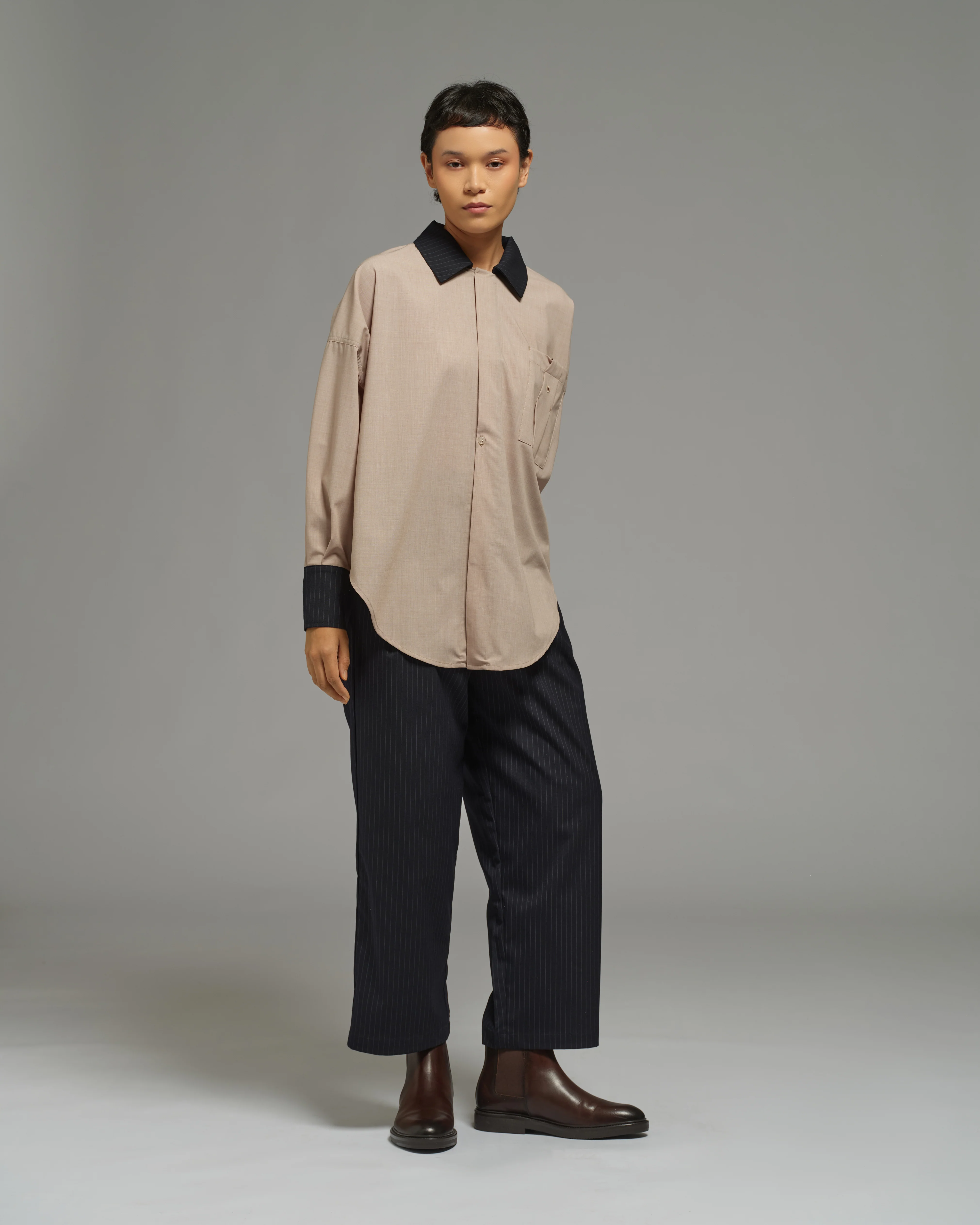 Unisex: The Batwing Shirt (Taupe) - Image 6