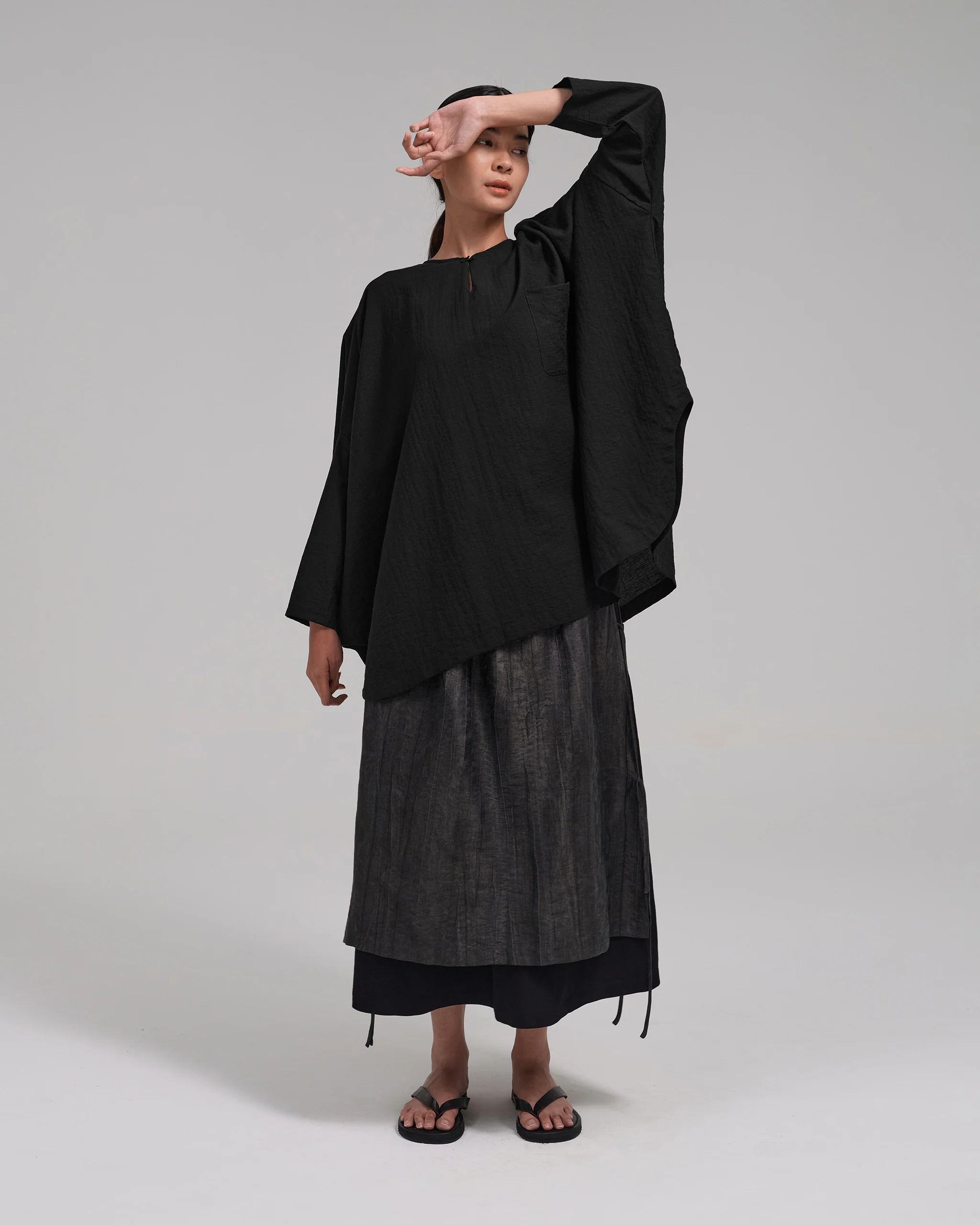 Unisex: The Batwing Top (Black) - Image 4