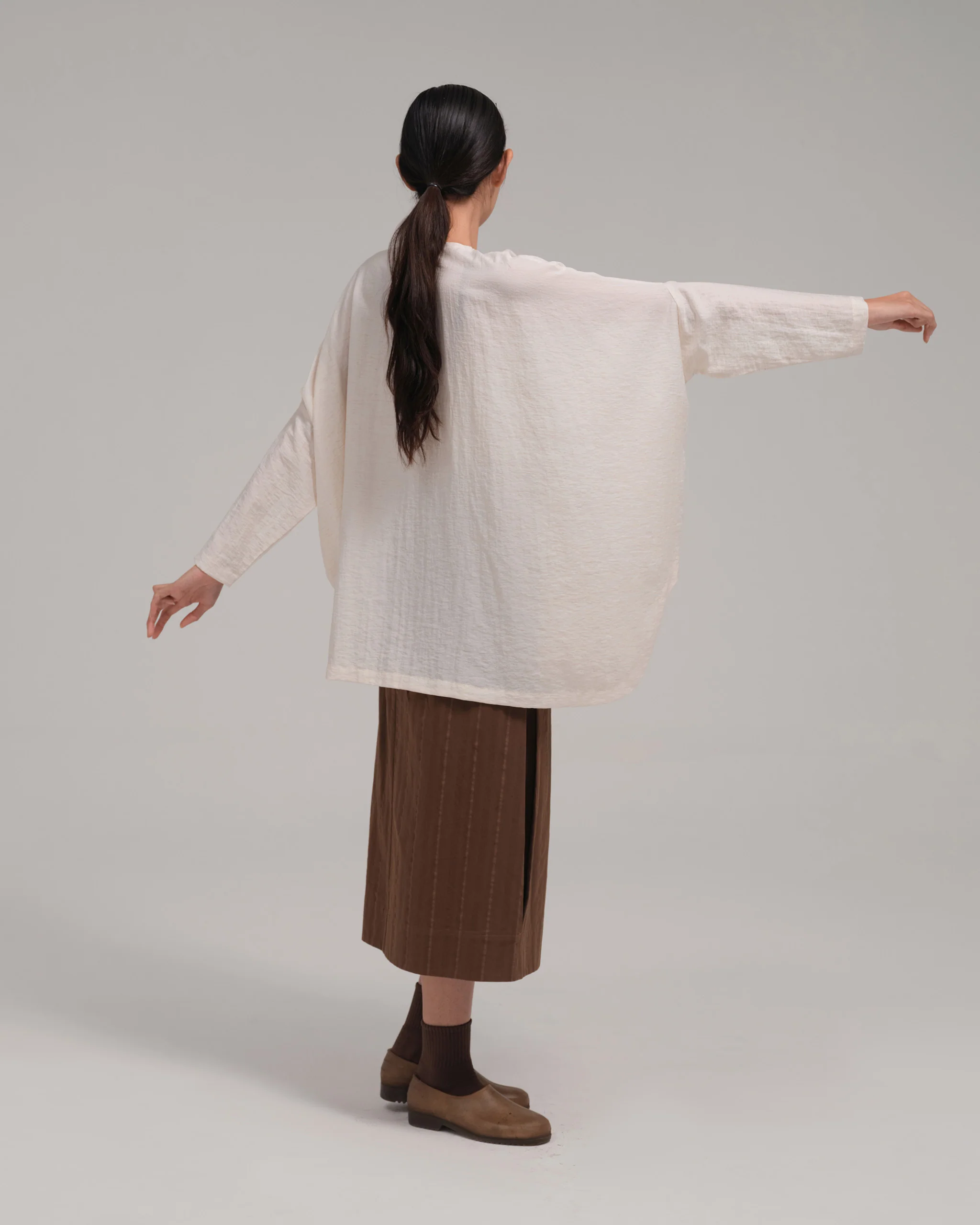 Unisex: The Batwing Top (Light Beige) - Image 10