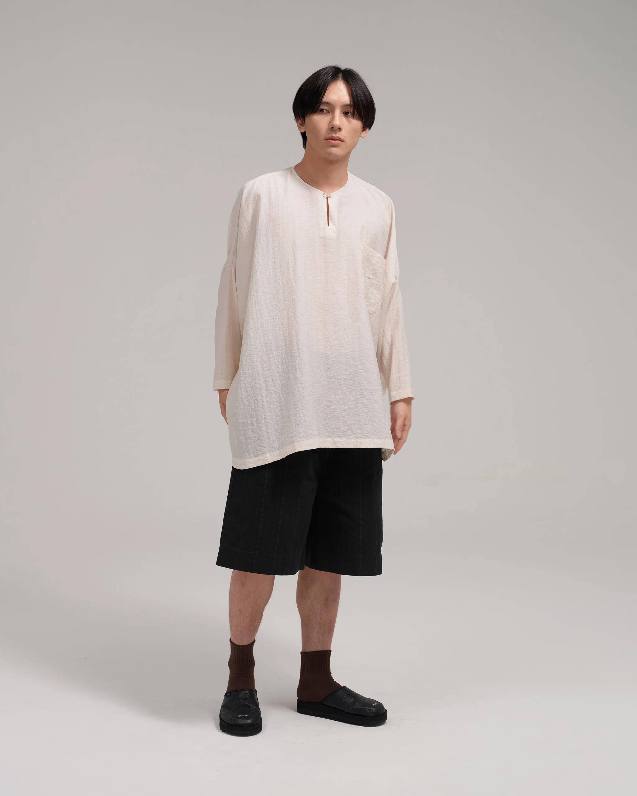 Unisex: The Batwing Top (Light Beige) - Image 11