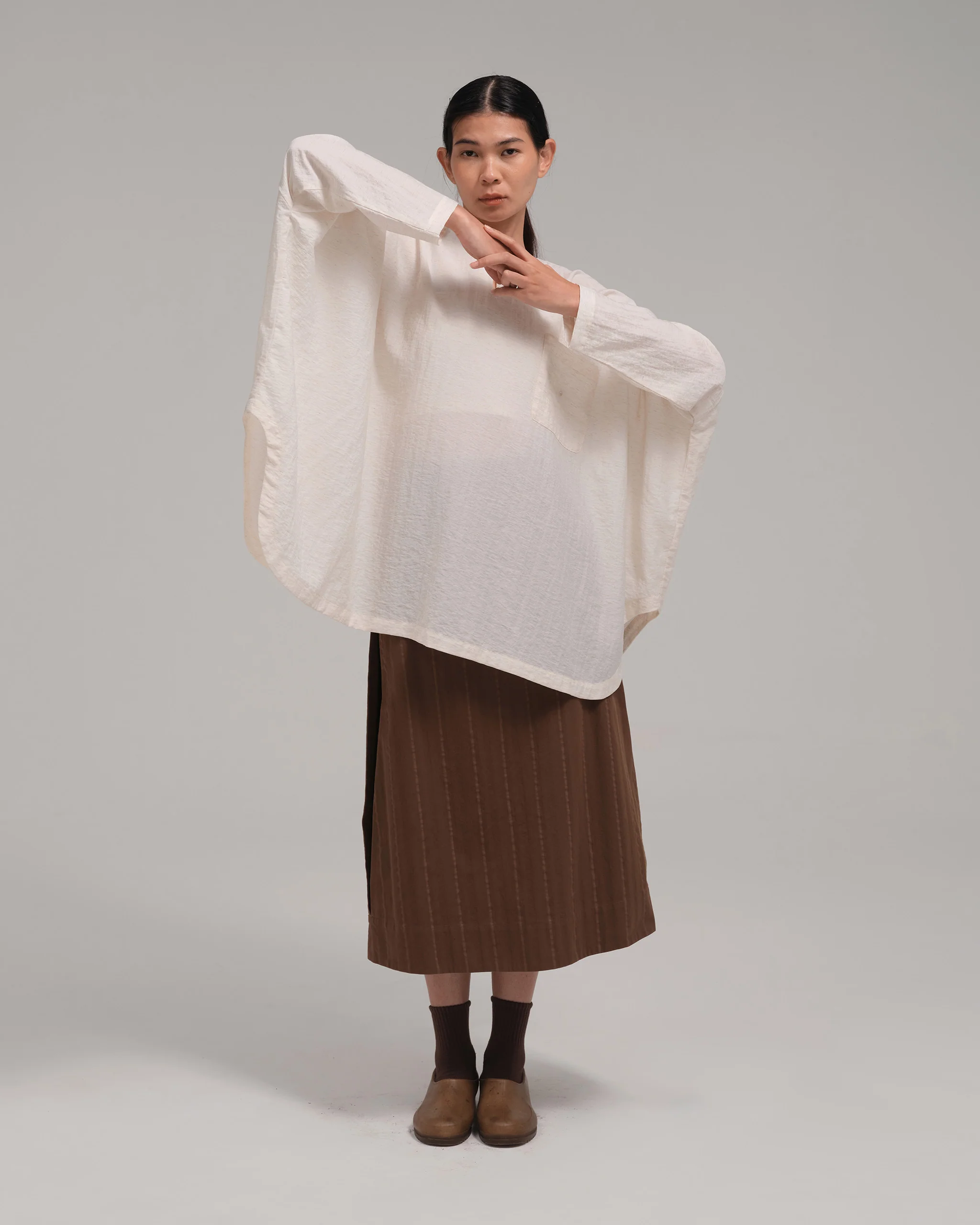Unisex: The Batwing Top (Light Beige) - Image 12