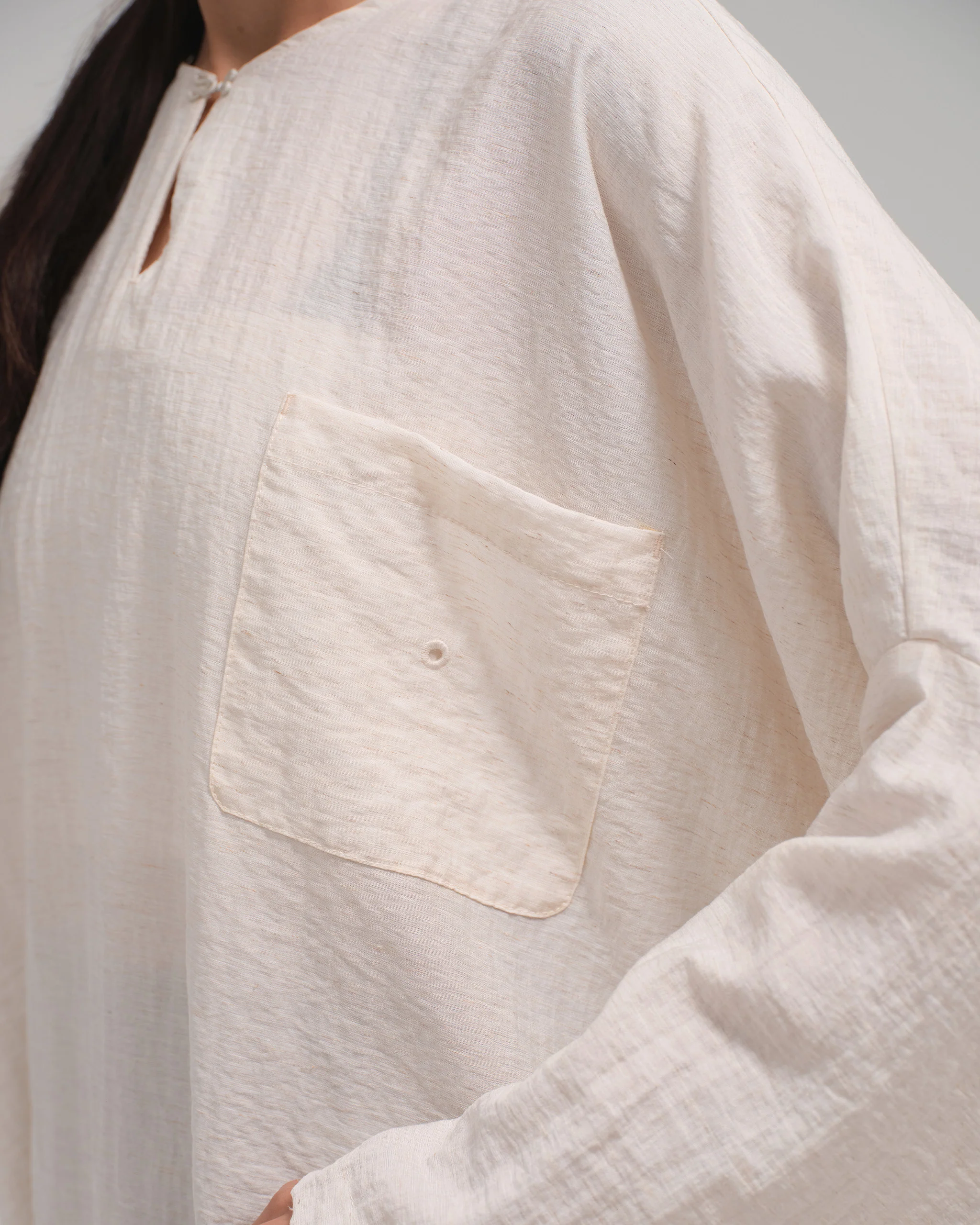 Unisex: The Batwing Top (Light Beige) - Image 4