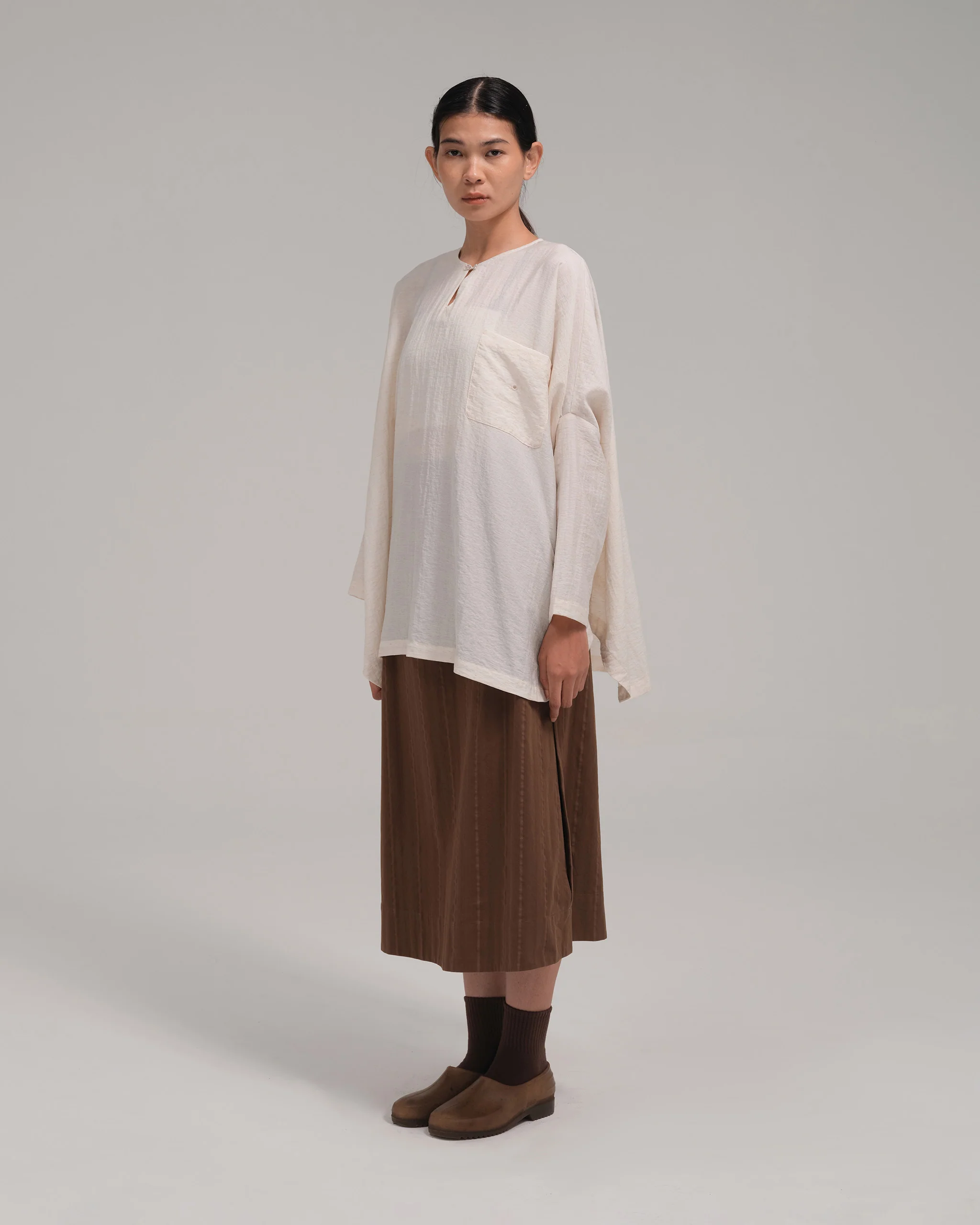 Unisex: The Batwing Top (Light Beige) - Image 6