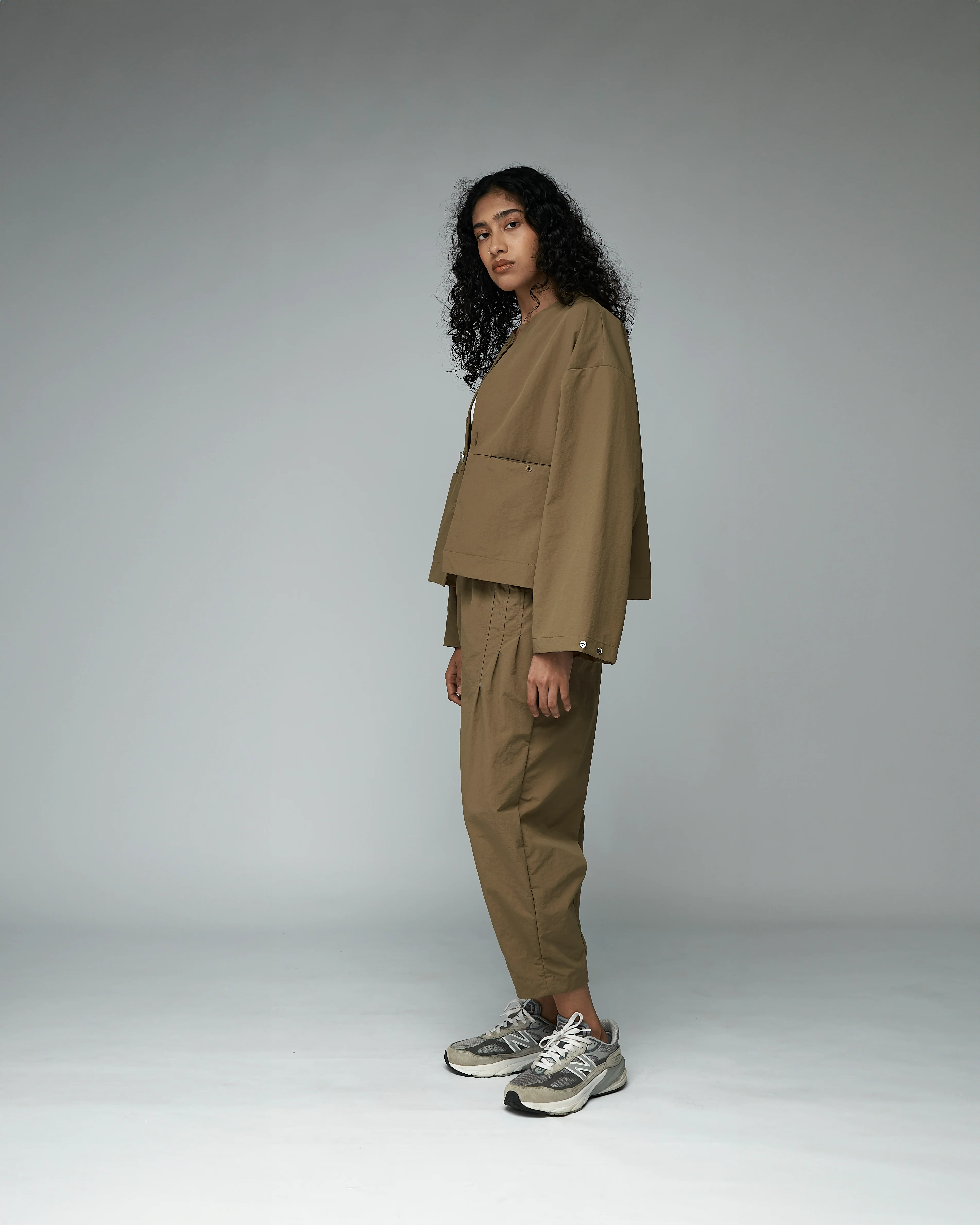 Unisex: The Cropped Jacket (Coffee) - Image 7