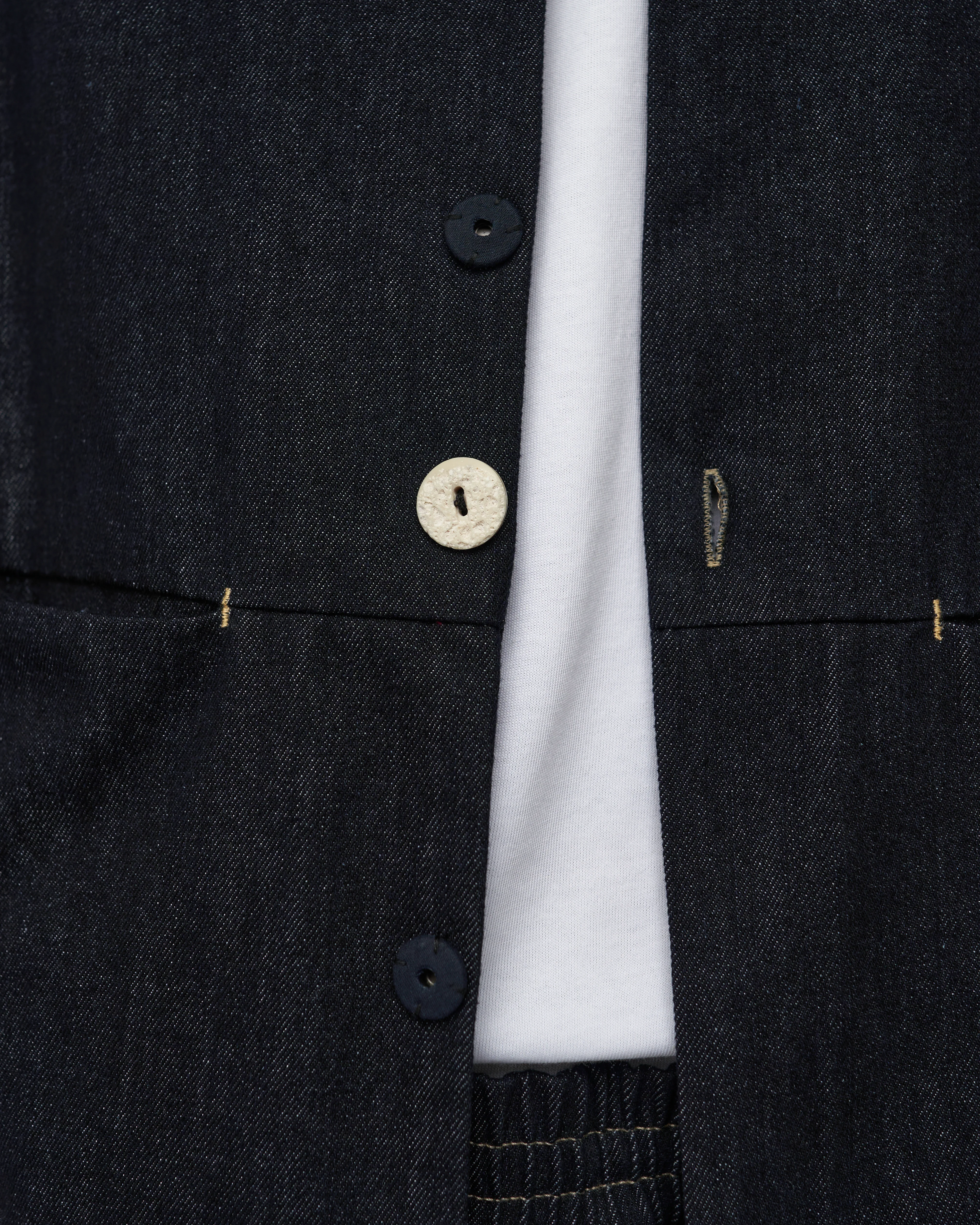 Unisex: The Cropped Jacket (Black Denim) - Image 10