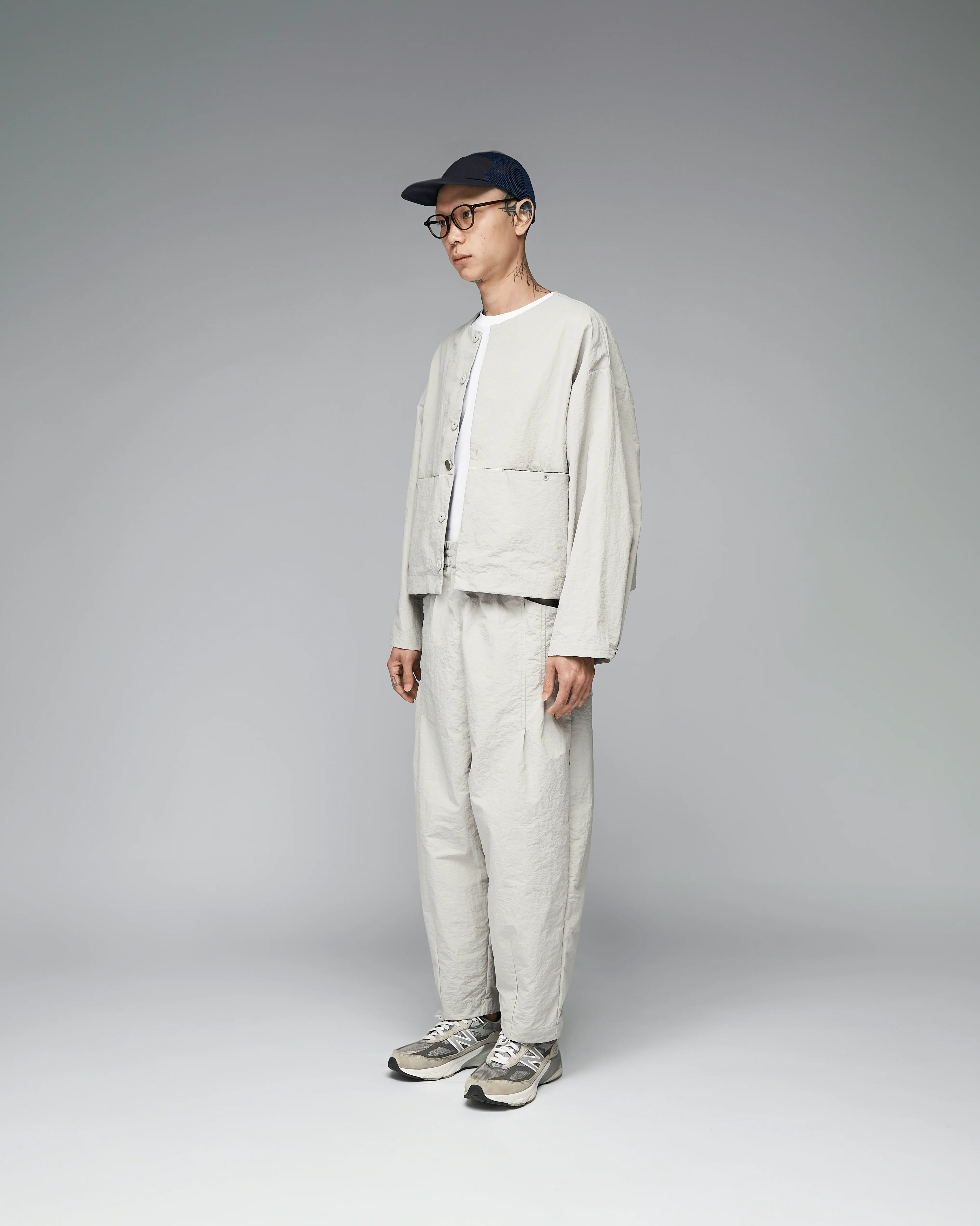 Unisex: The Cropped Jacket (Grey) - Image 2