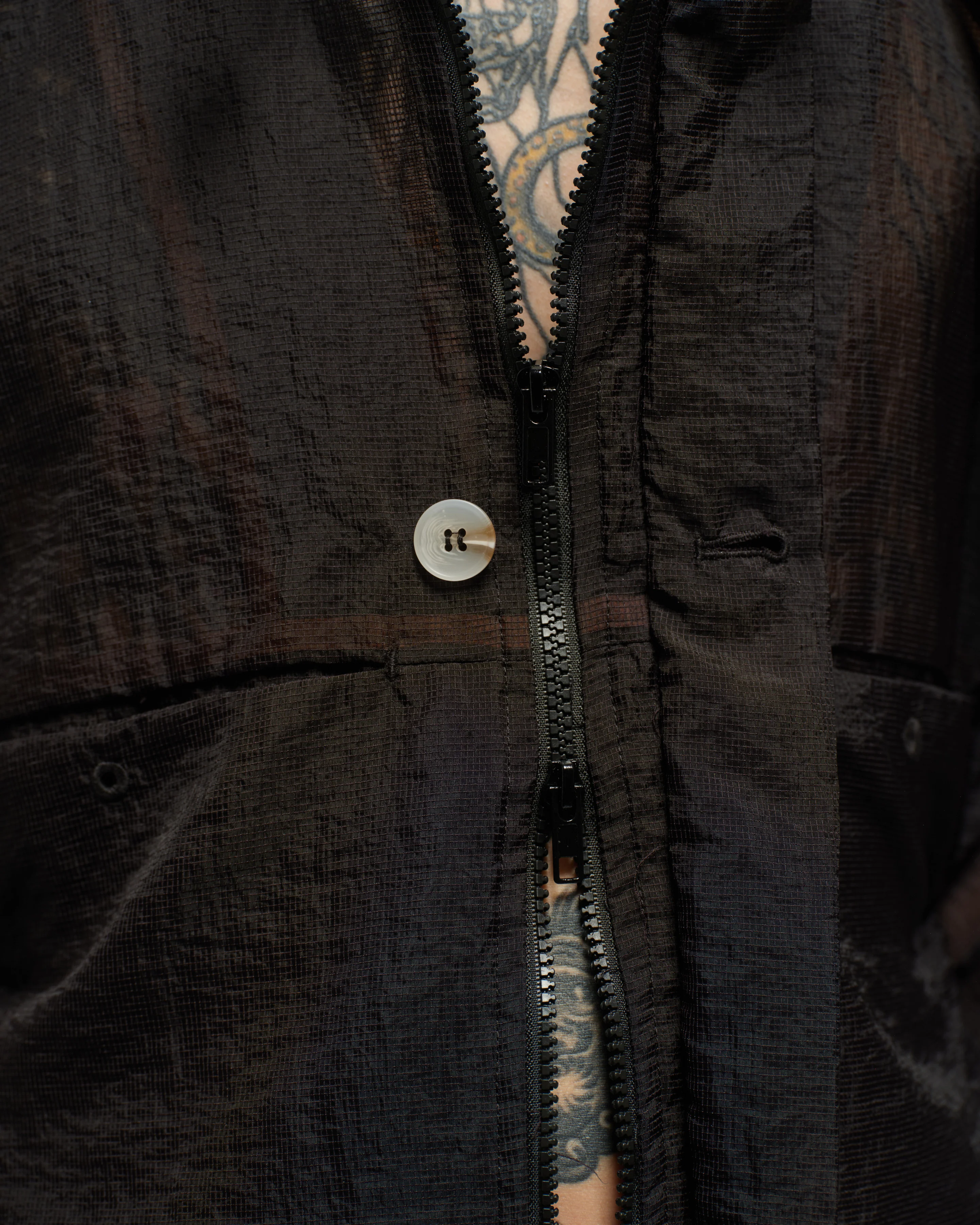 Unisex: The Hooded Jacket (Black) - Image 6