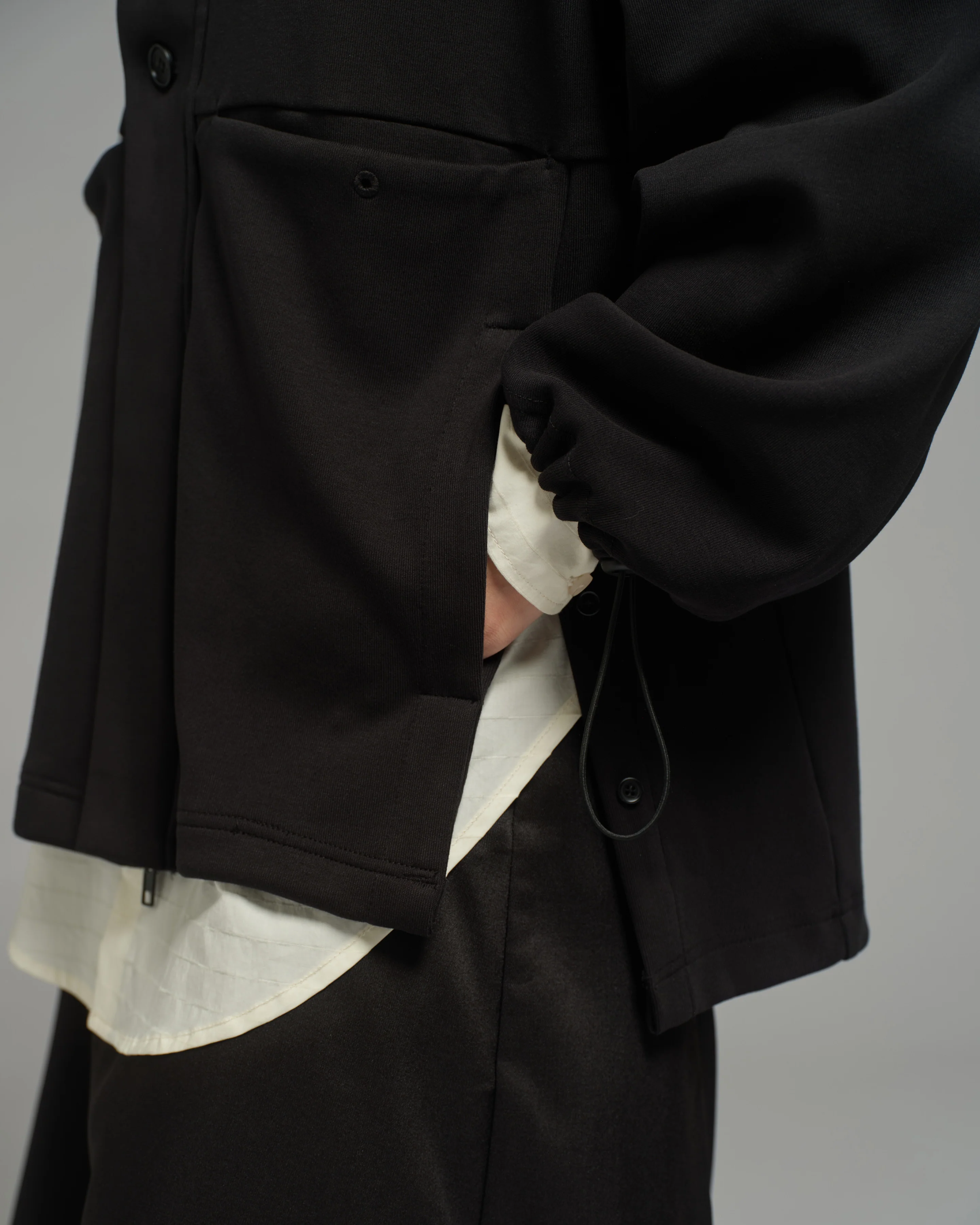 Unisex: The Hooded Sweater (Jersey Black) - Image 8