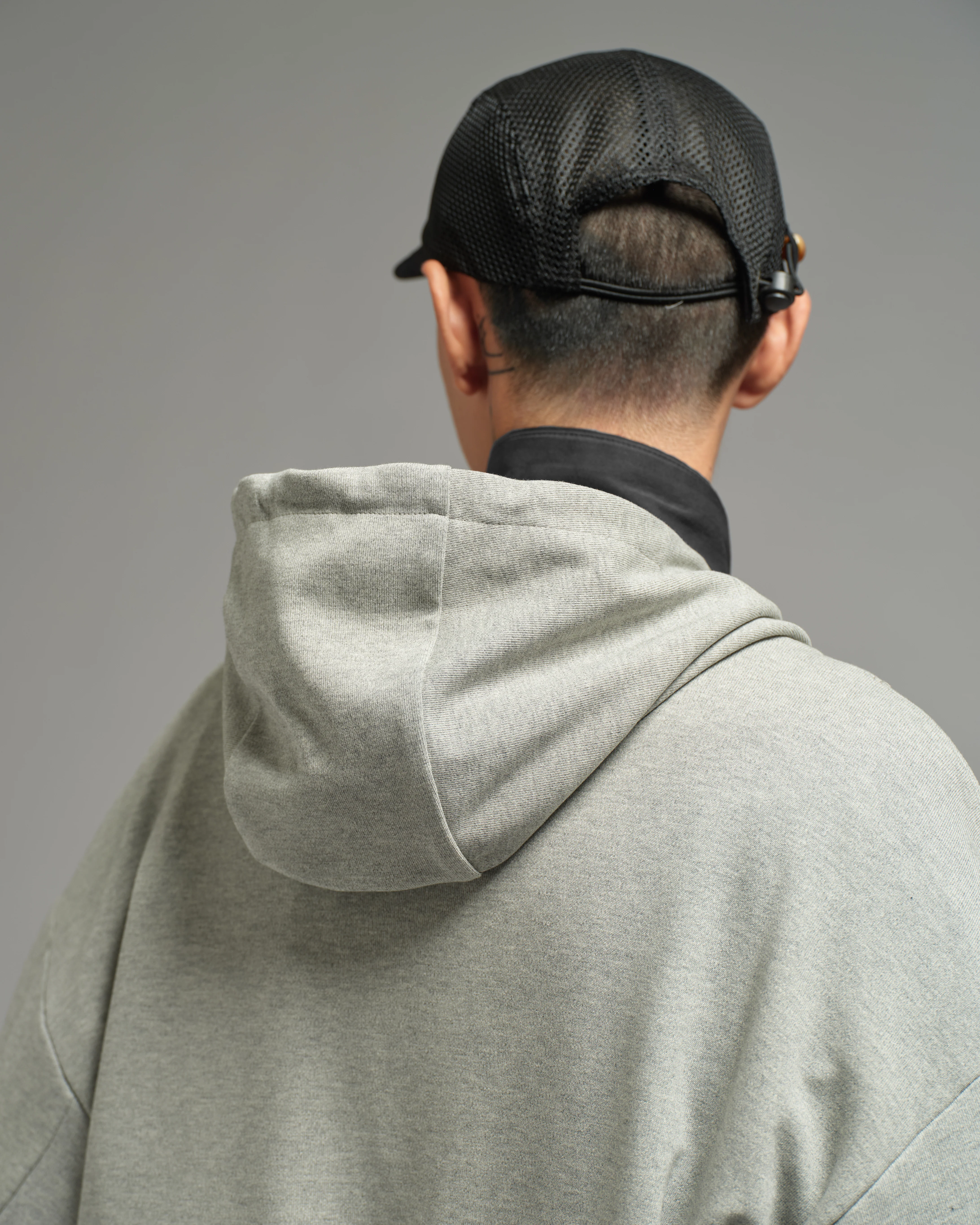Unisex: The Hooded Sweater (Jersey Grey) - Image 3