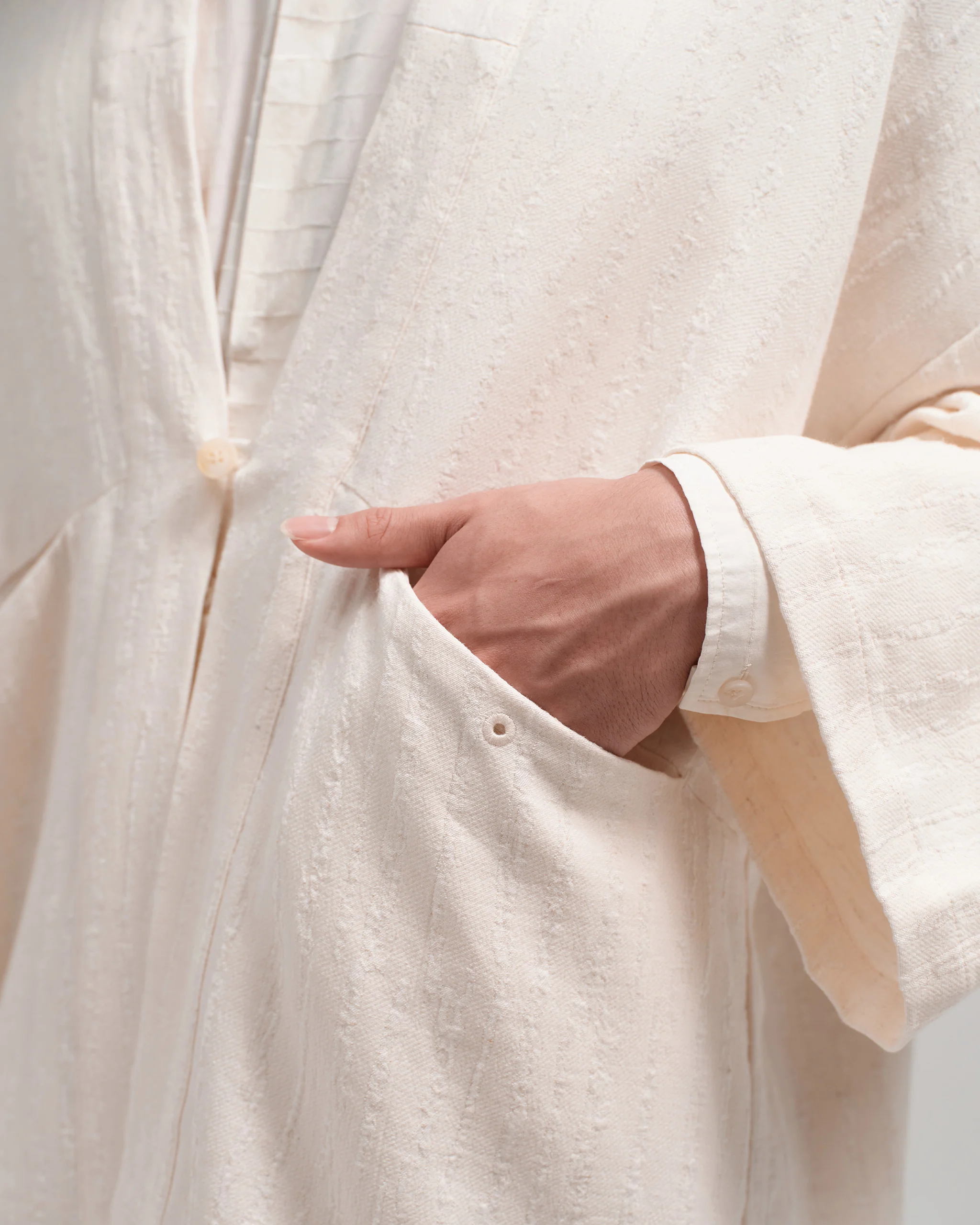 Unisex: The Kimono (Eggshell White) - Image 10