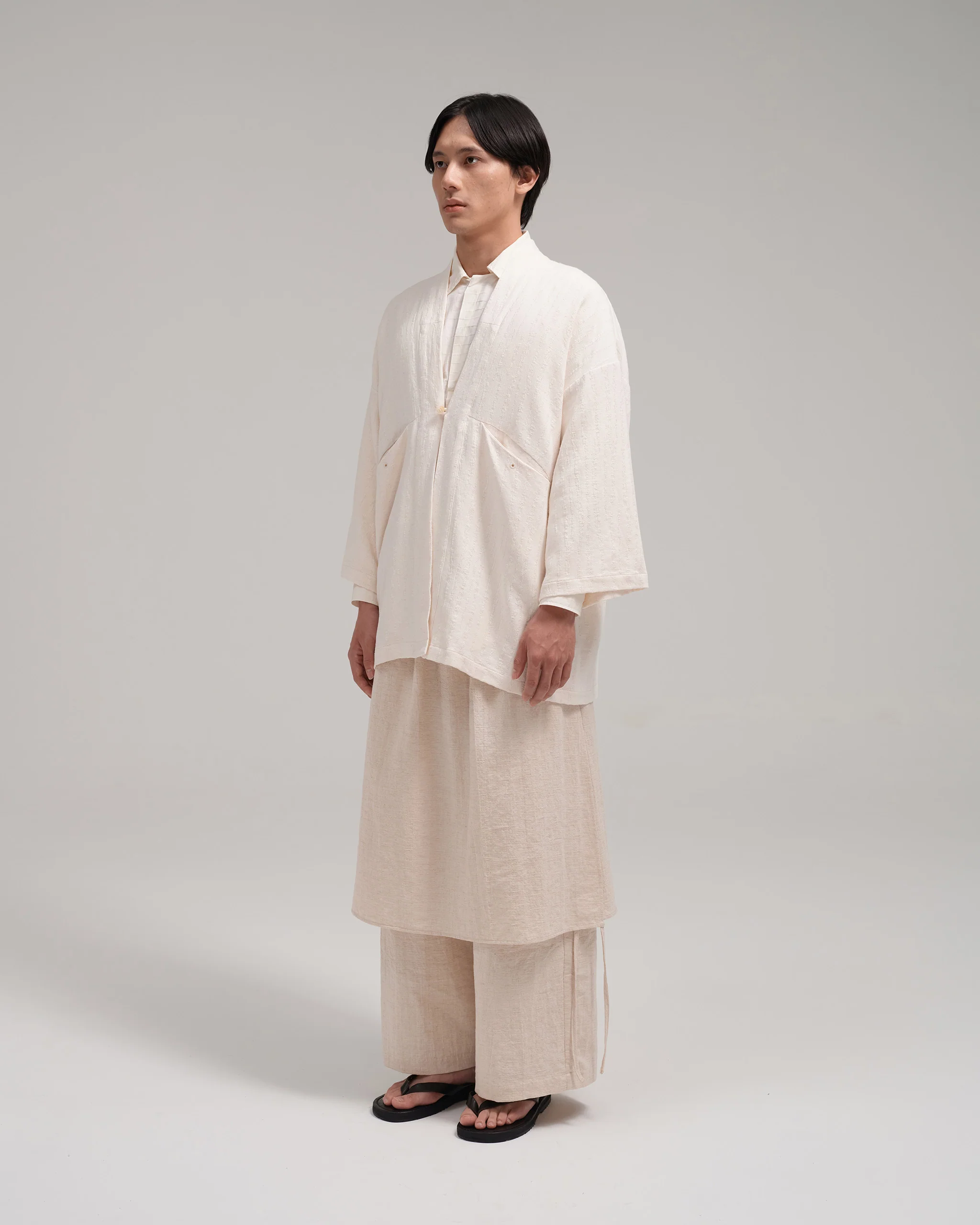 Unisex: The Kimono (Eggshell White) - Image 11