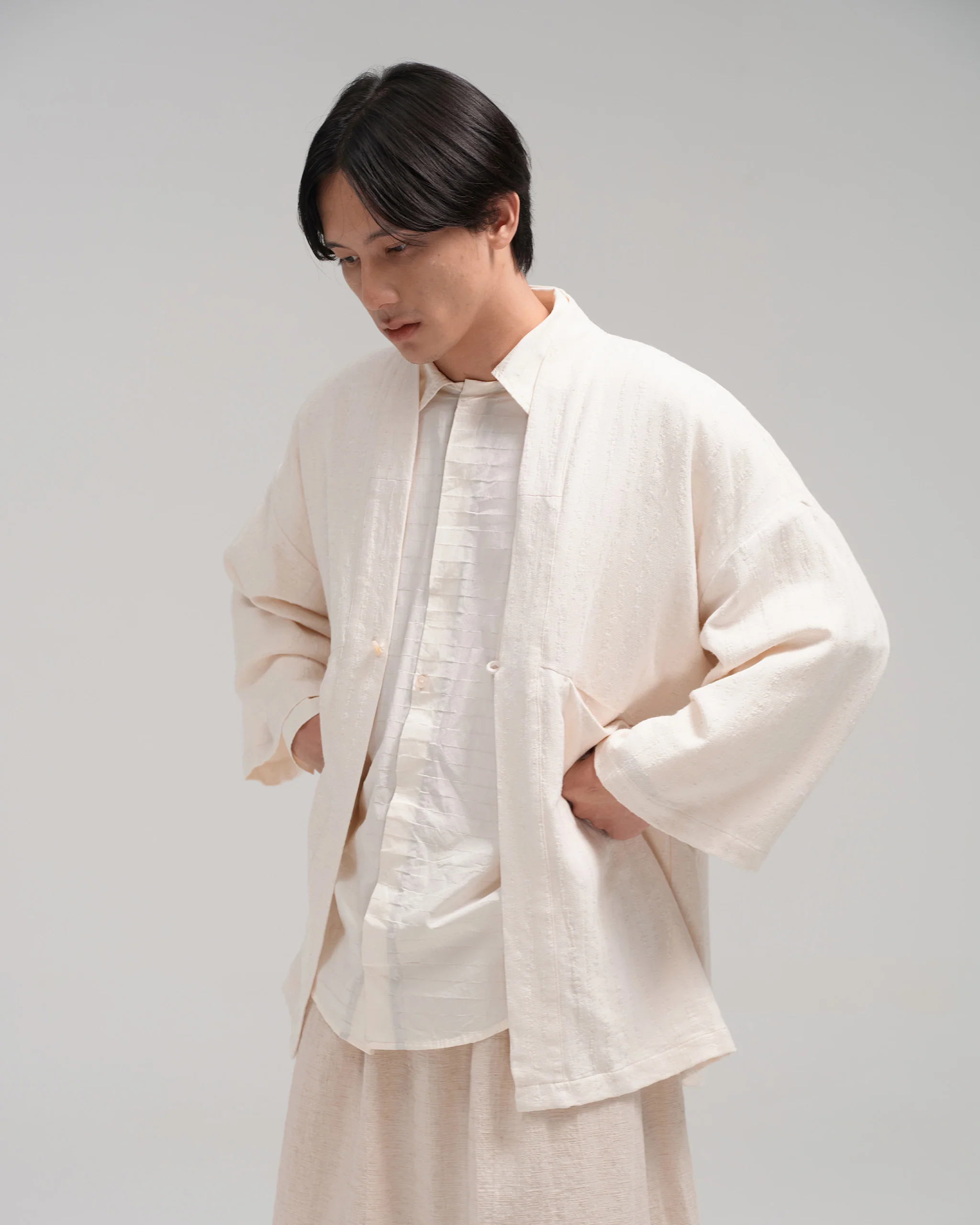 Unisex: The Kimono (Eggshell White) - Image 6