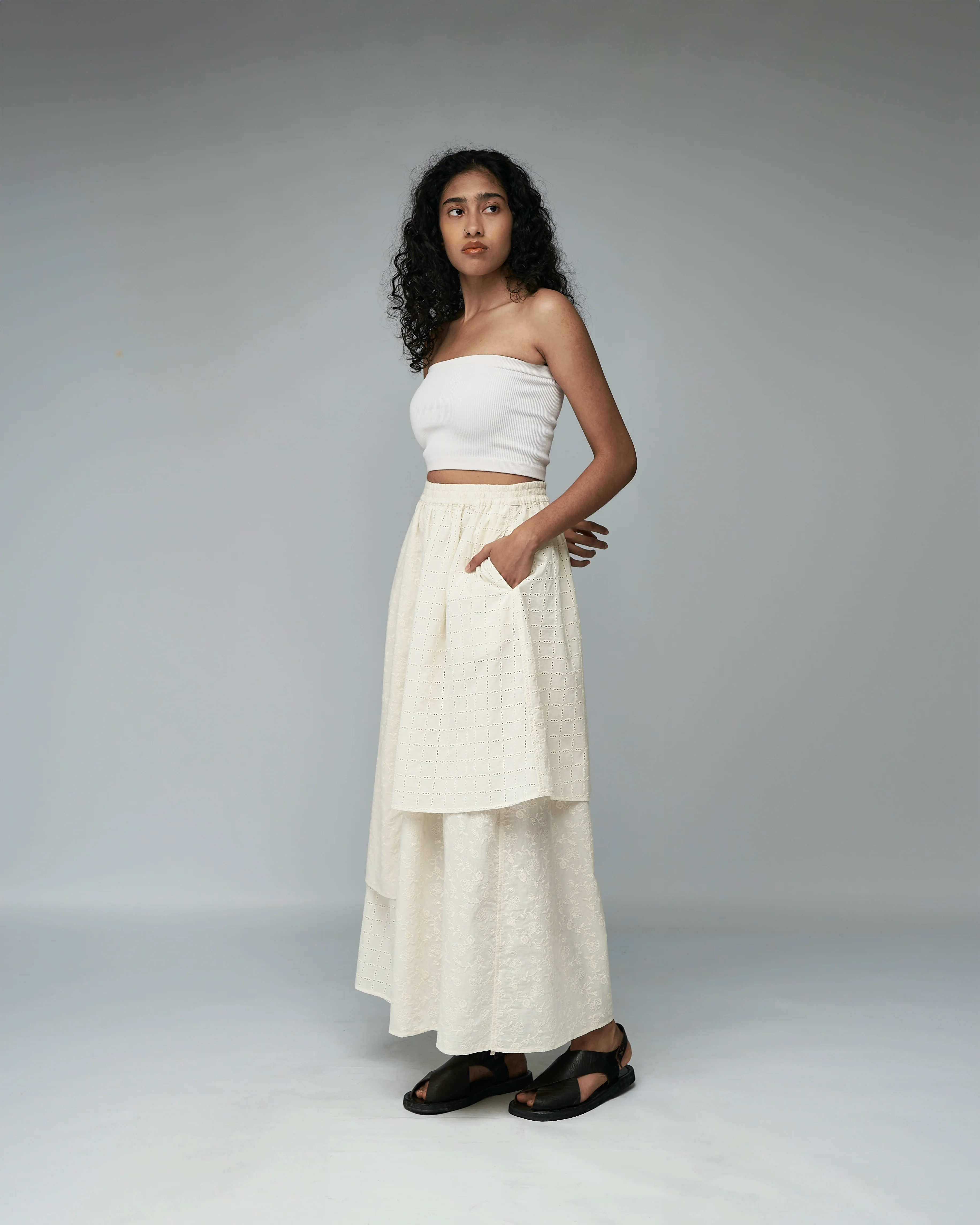 Women: The Layered Skirt (Floral Embroidery) - Image 6