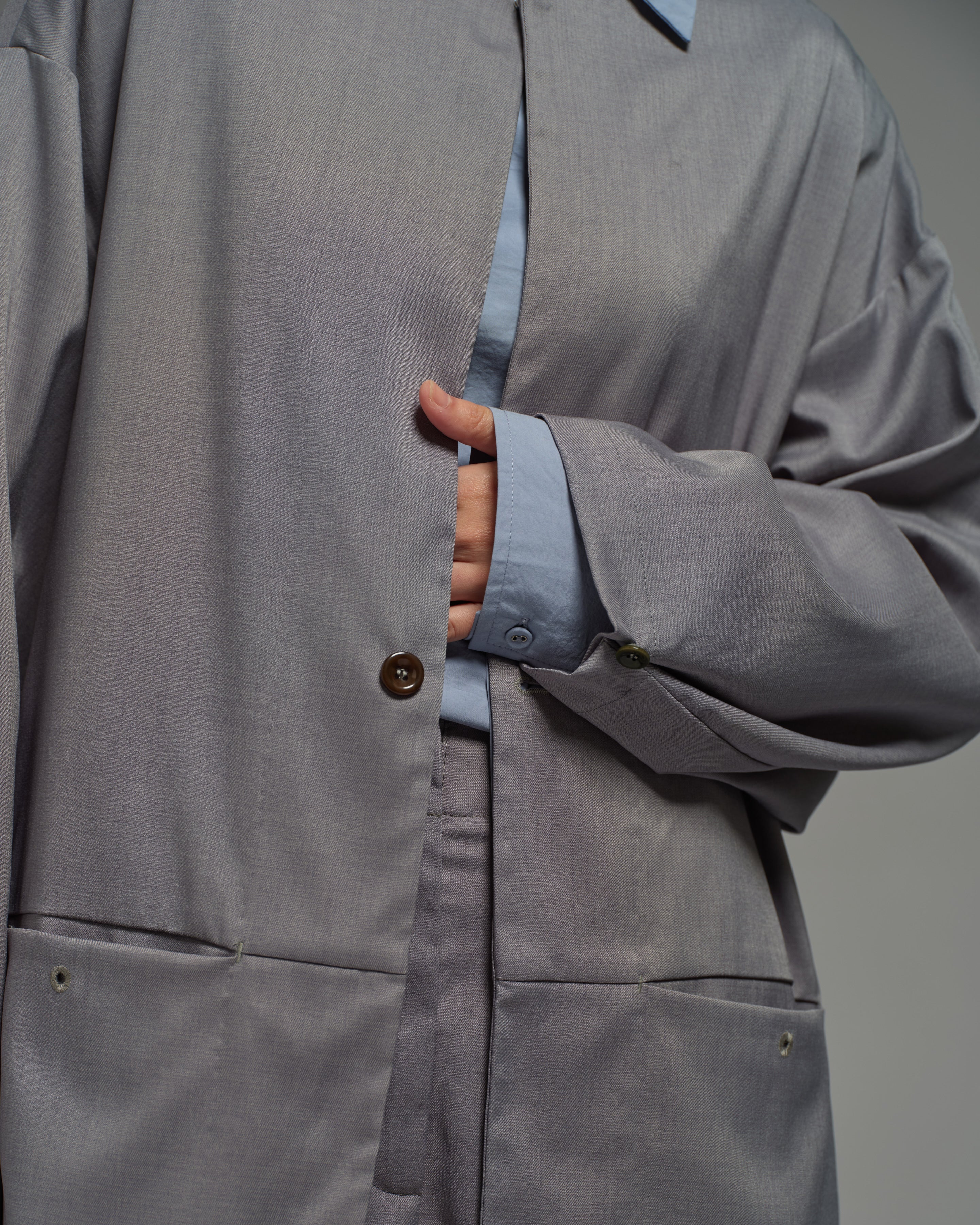 Unisex: The Overcoat (Grey) - Image 3