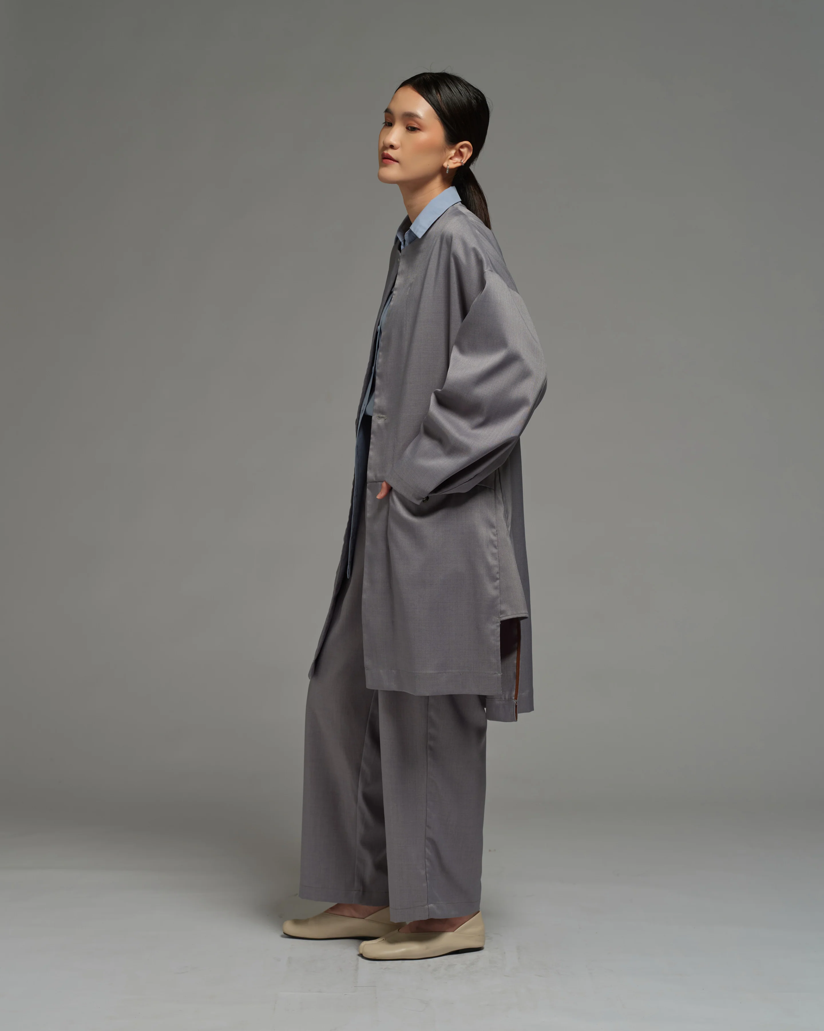 Unisex: The Overcoat (Grey) - Image 6