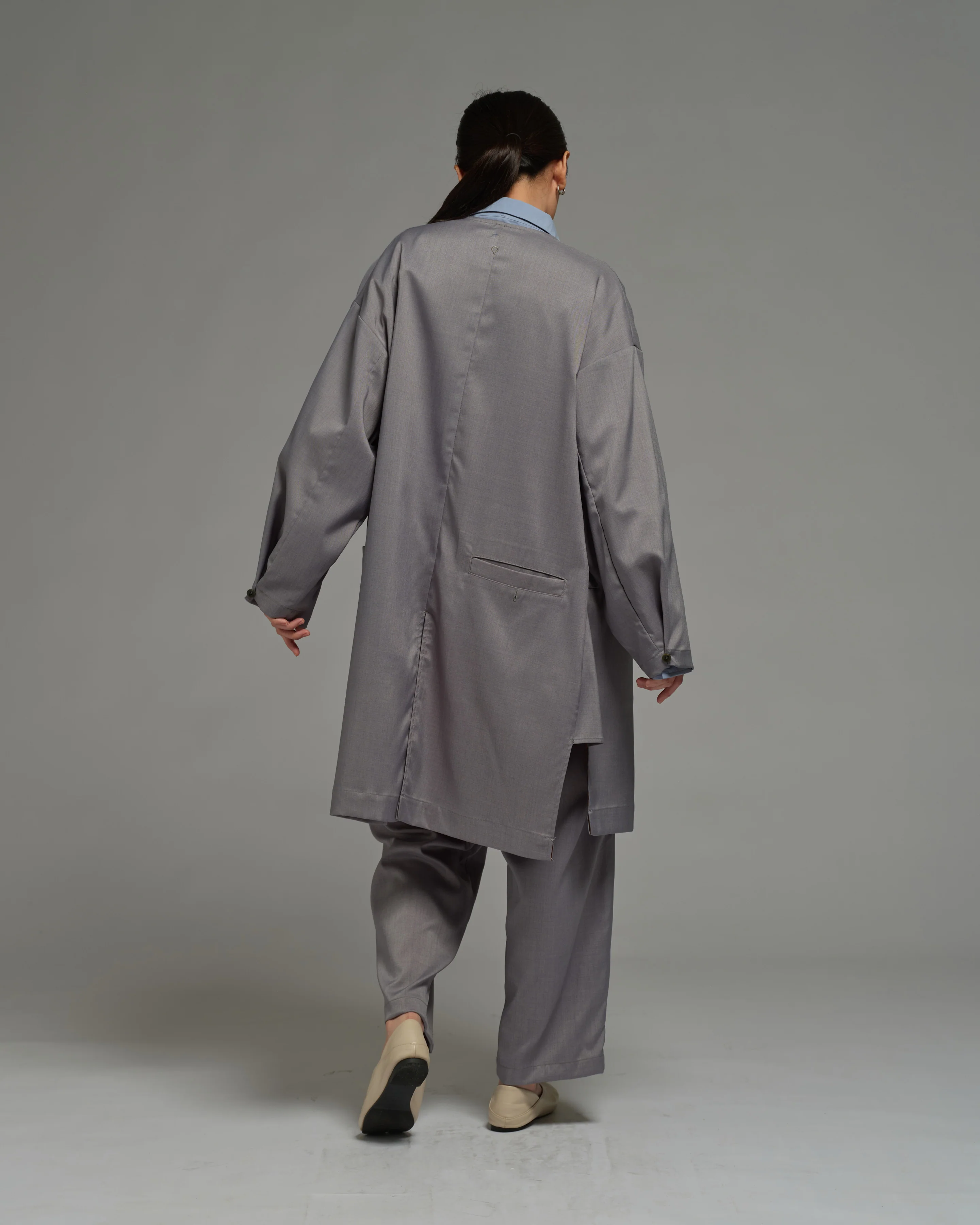 Unisex: The Overcoat (Grey) - Image 7