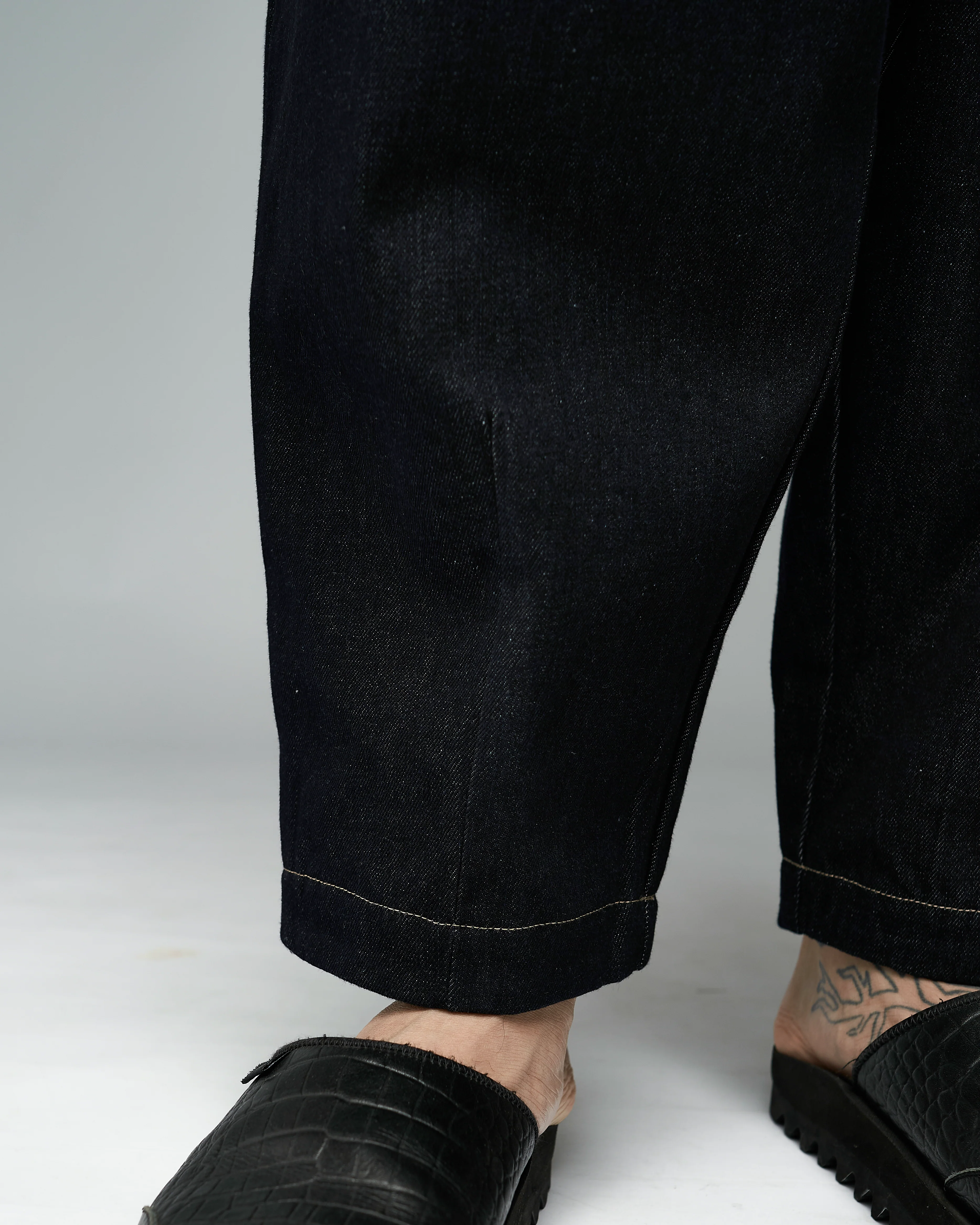 Unisex: The Loose Pants (Black Denim) - Image 11