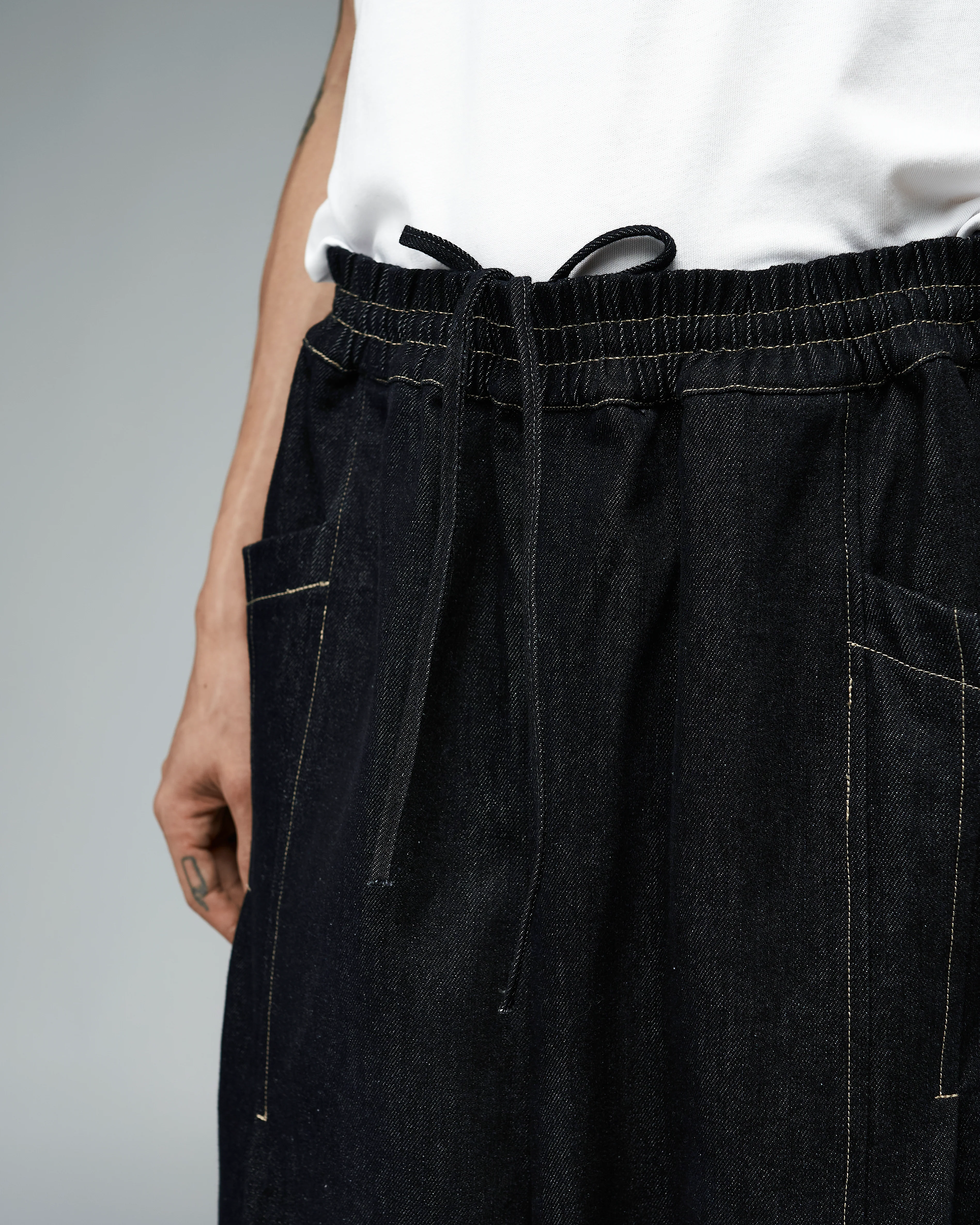 Unisex: The Loose Pants (Black Denim) - Image 12