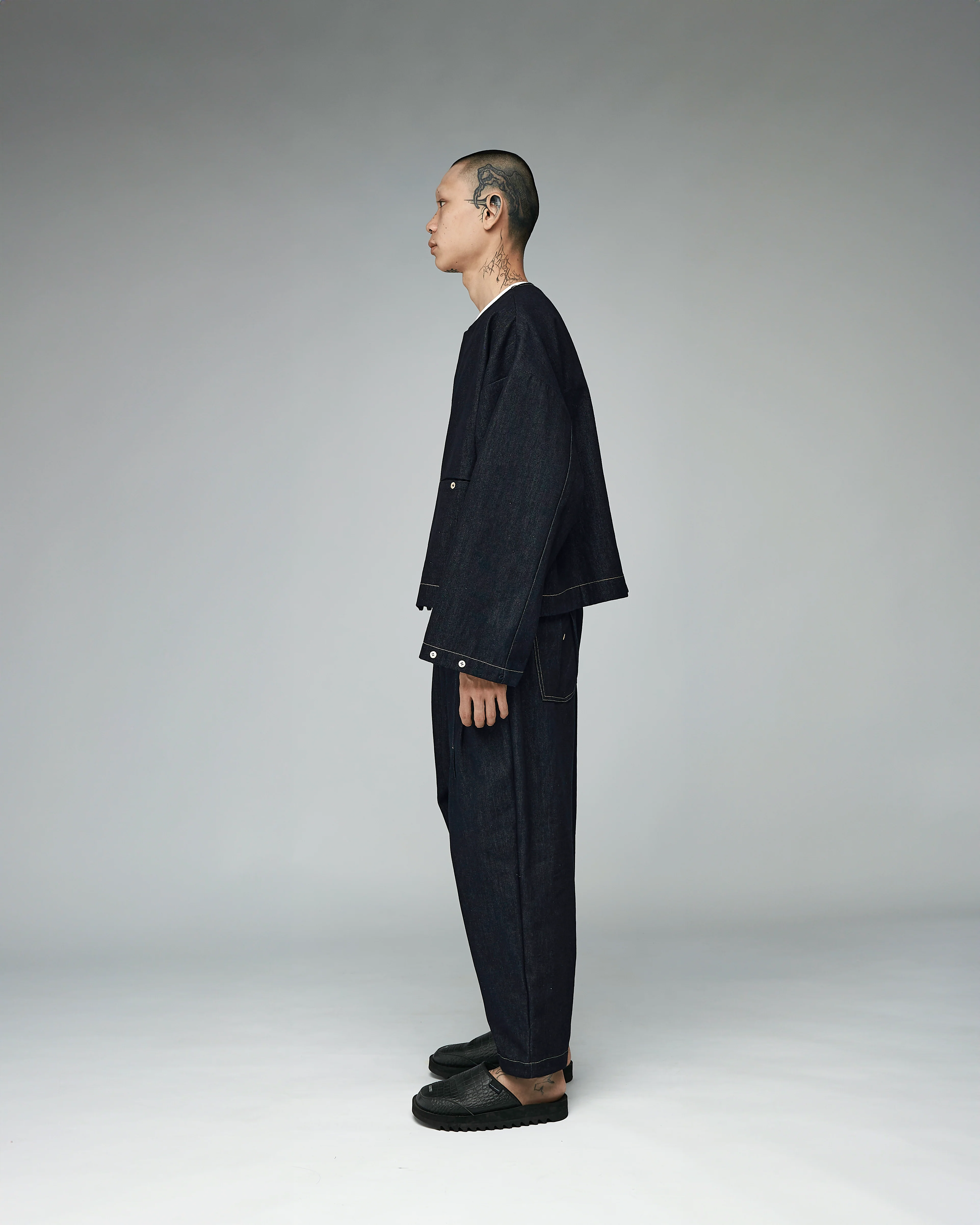 Unisex: The Loose Pants (Black Denim) - Image 4