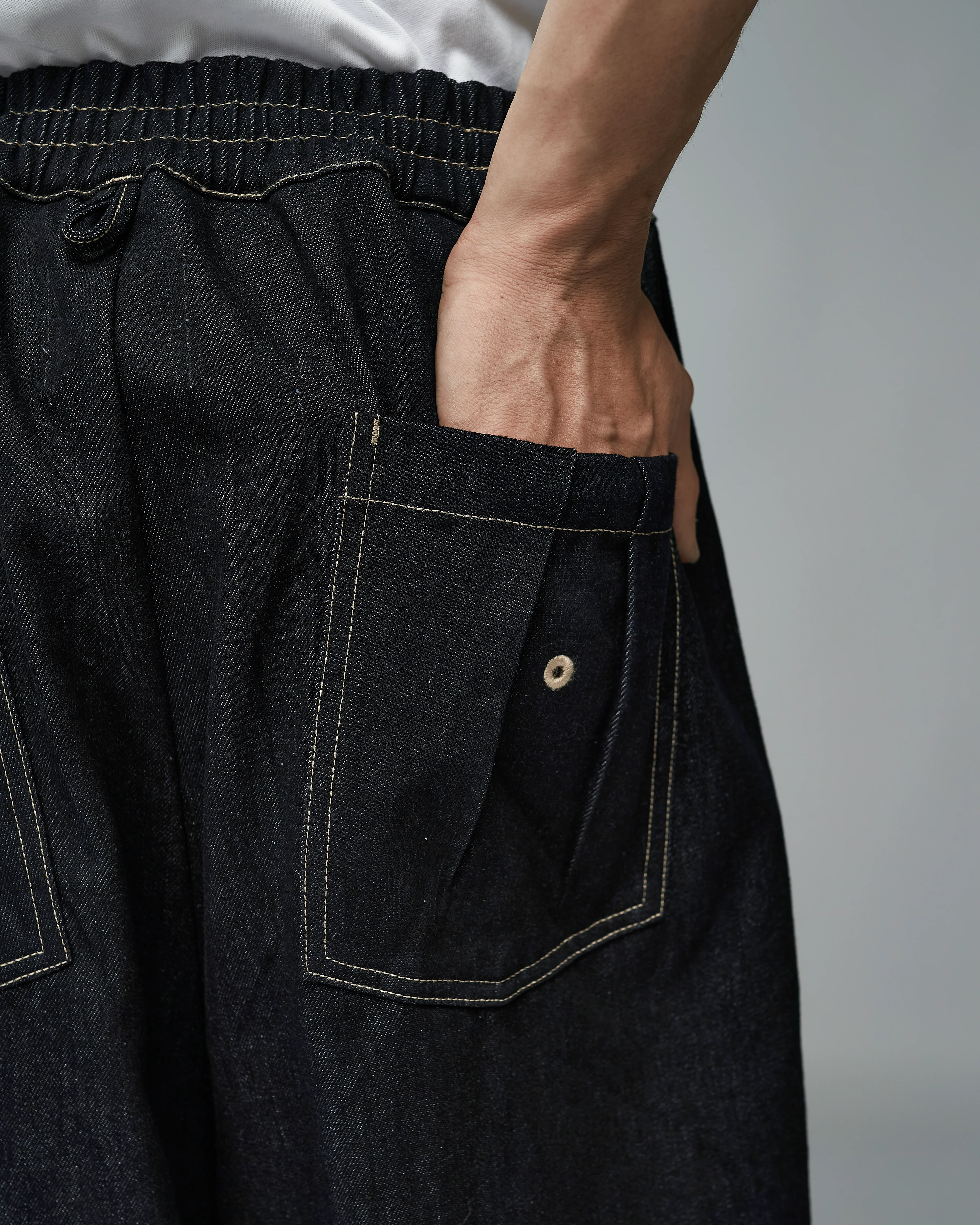Unisex: The Loose Pants (Black Denim) - Image 8