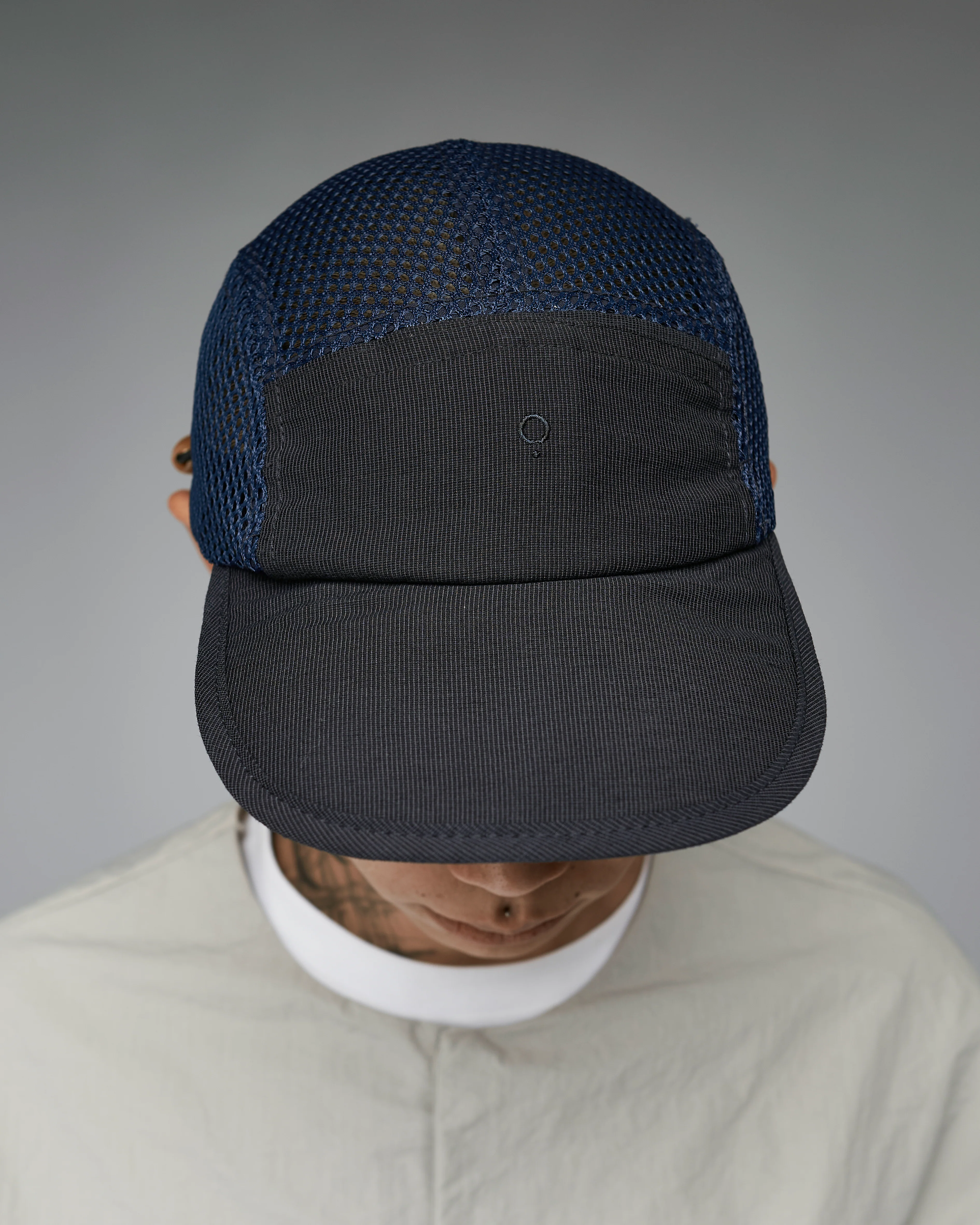 Unisex: The Soft Brim Mesh Cap (Dark Blue) - Image 5