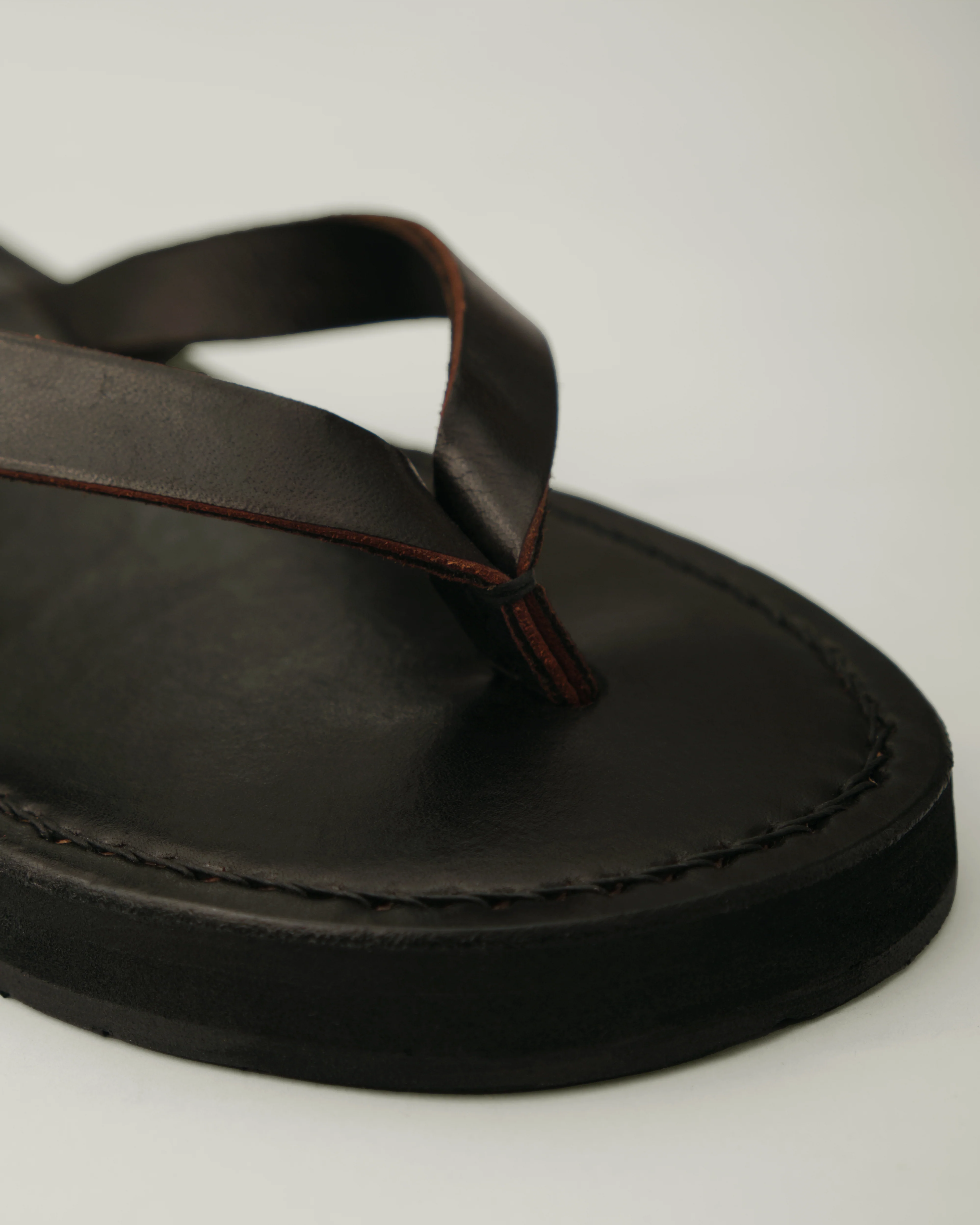 Unisex: The Thong Sandal (Black) - Image 3