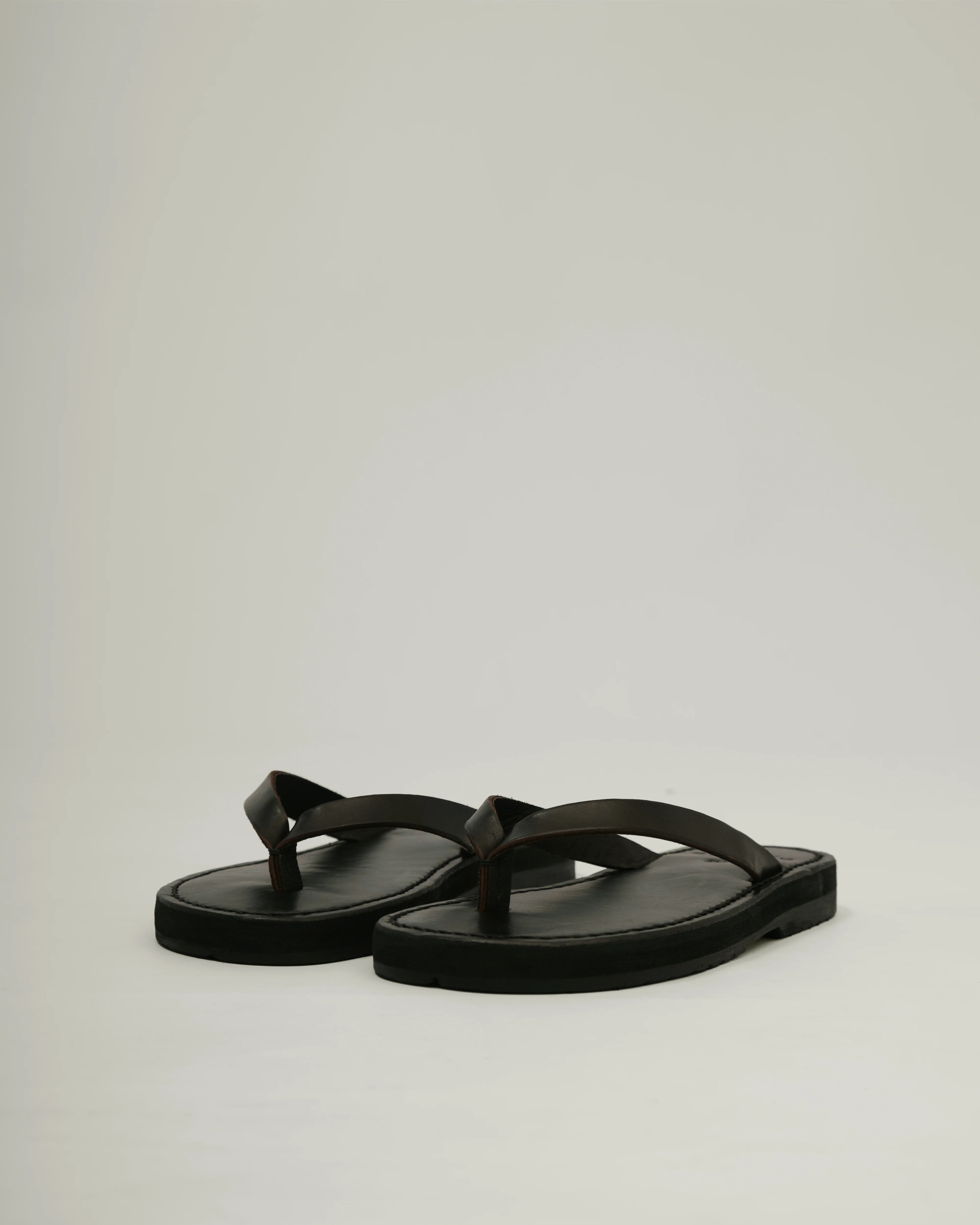 Unisex: The Thong Sandal (Black) - Image 4