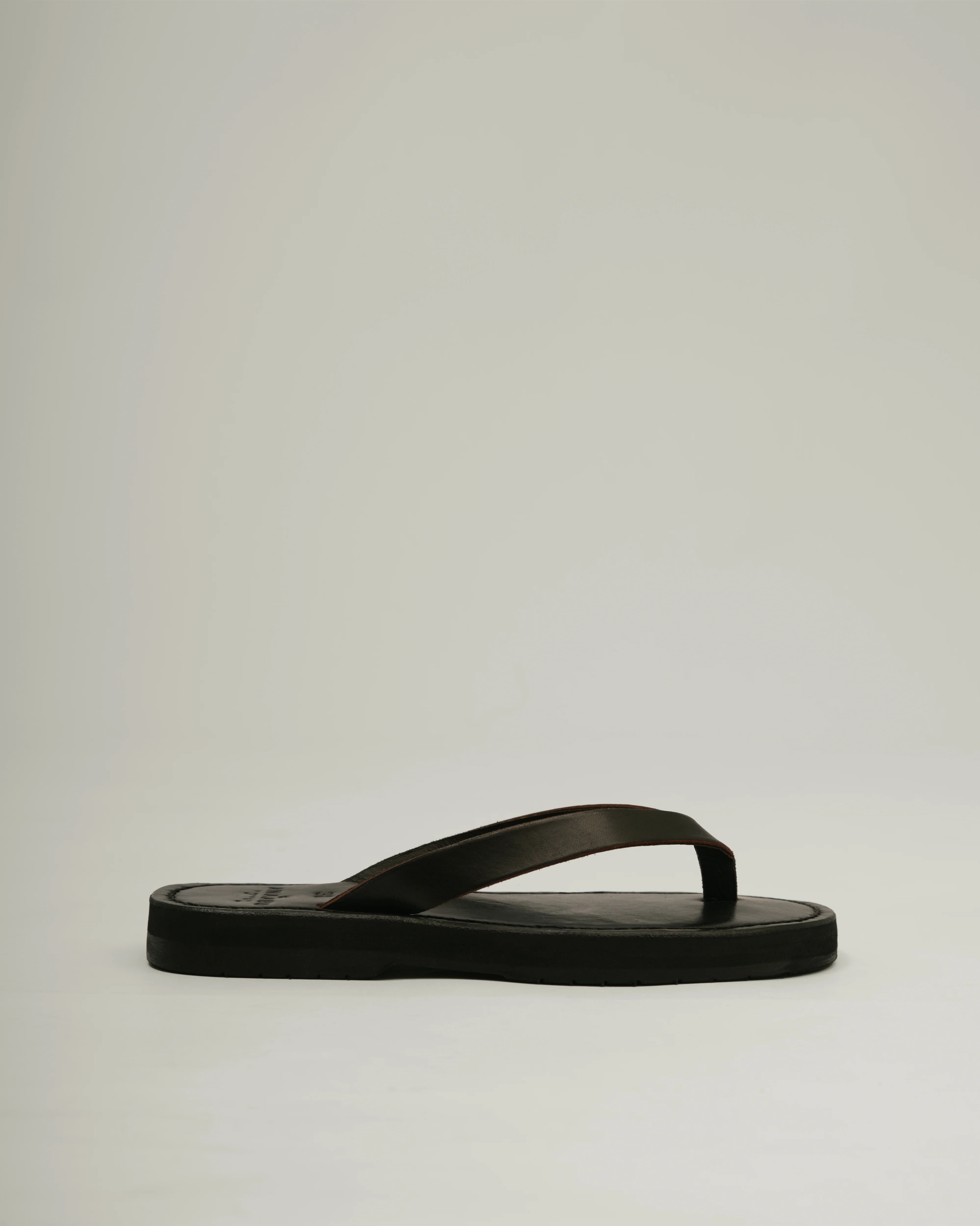 Unisex: The Thong Sandal (Black) - Image 5