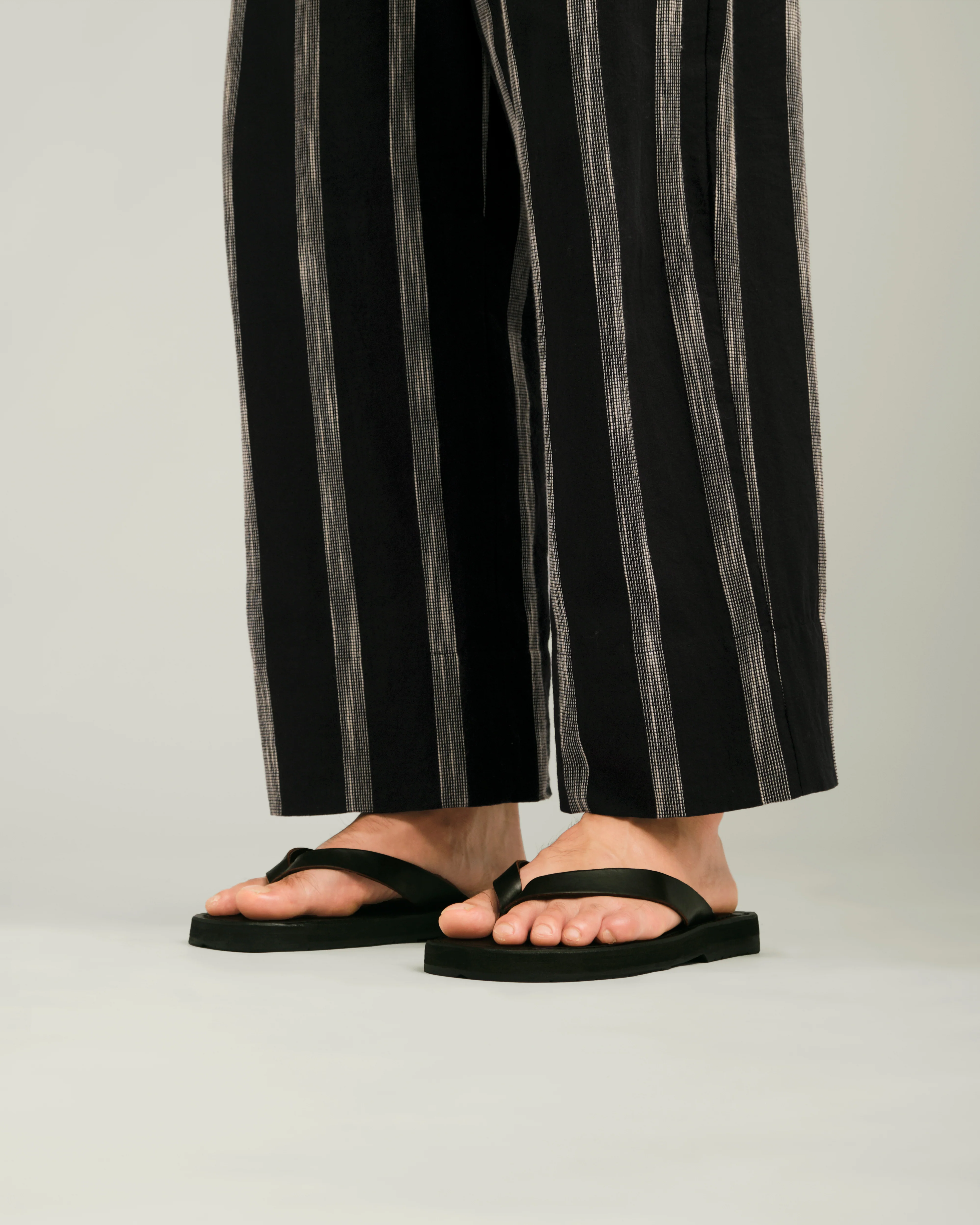 Unisex: The Thong Sandal (Black) - Image 7