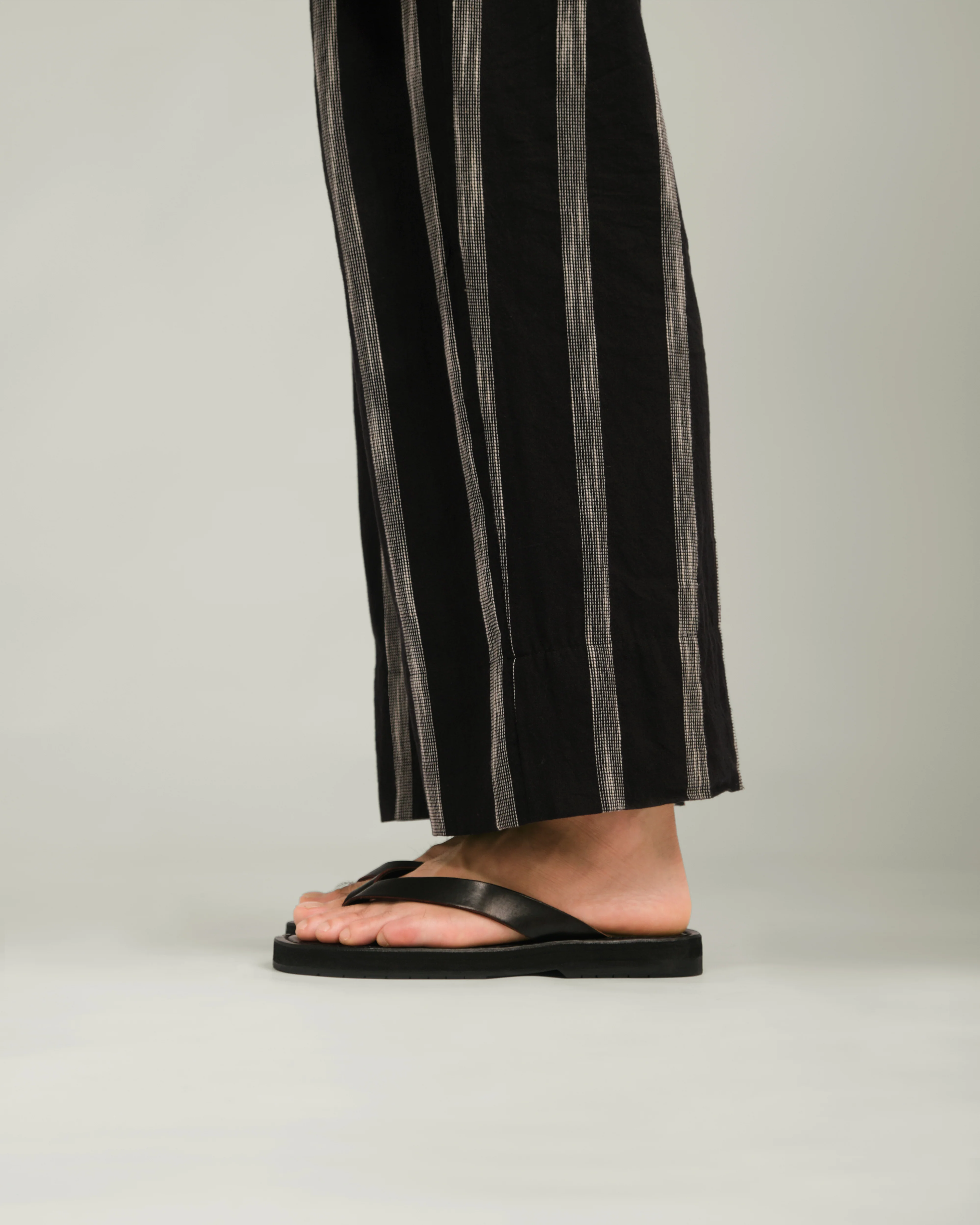 Unisex: The Thong Sandal (Black) - Image 9