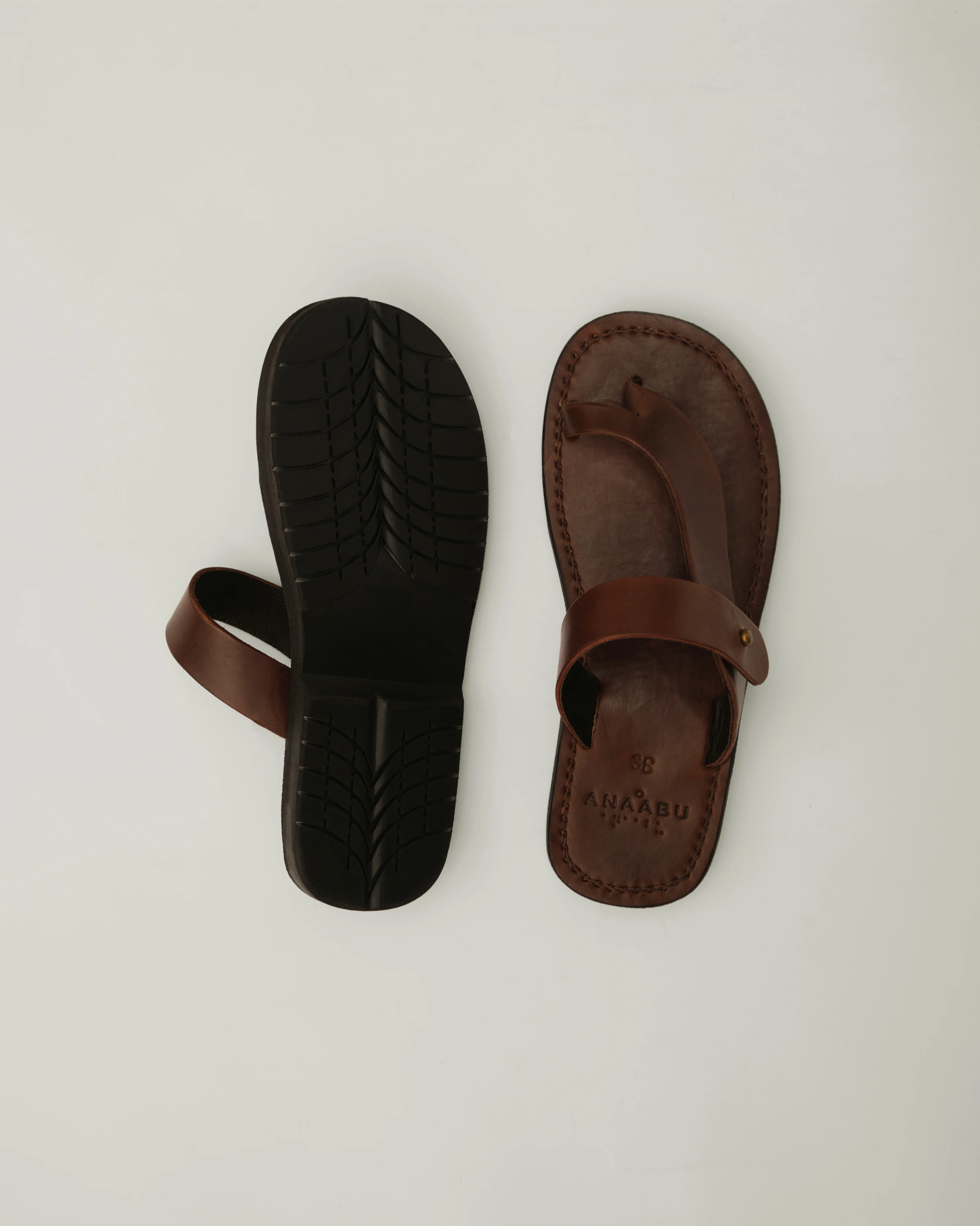 Unisex: The Loop Sandal (Brown) - Image 7