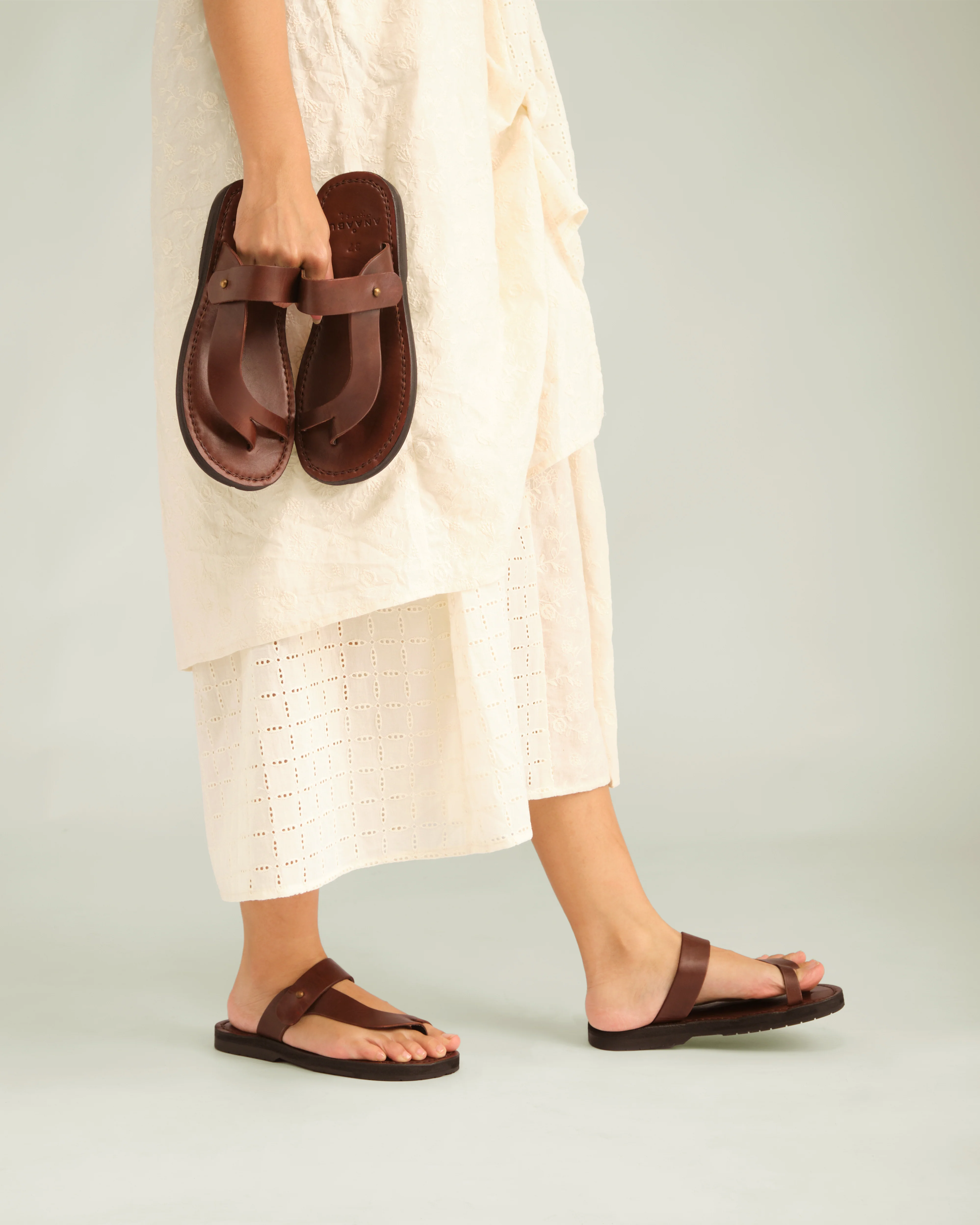 Unisex: The Loop Sandal (Brown) - Image 8