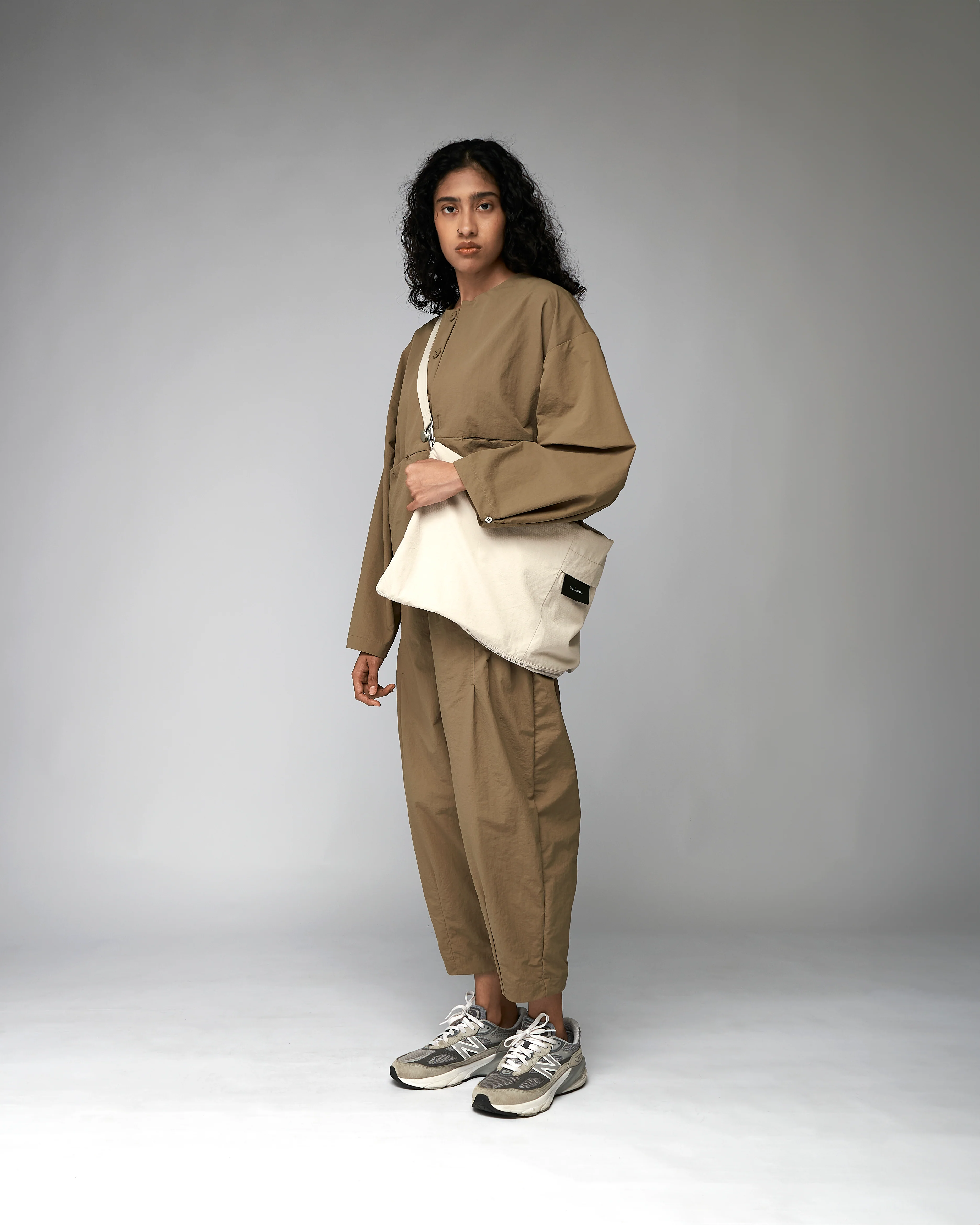 Unisex: The Utility Vest Tote (Beige) - Image 4