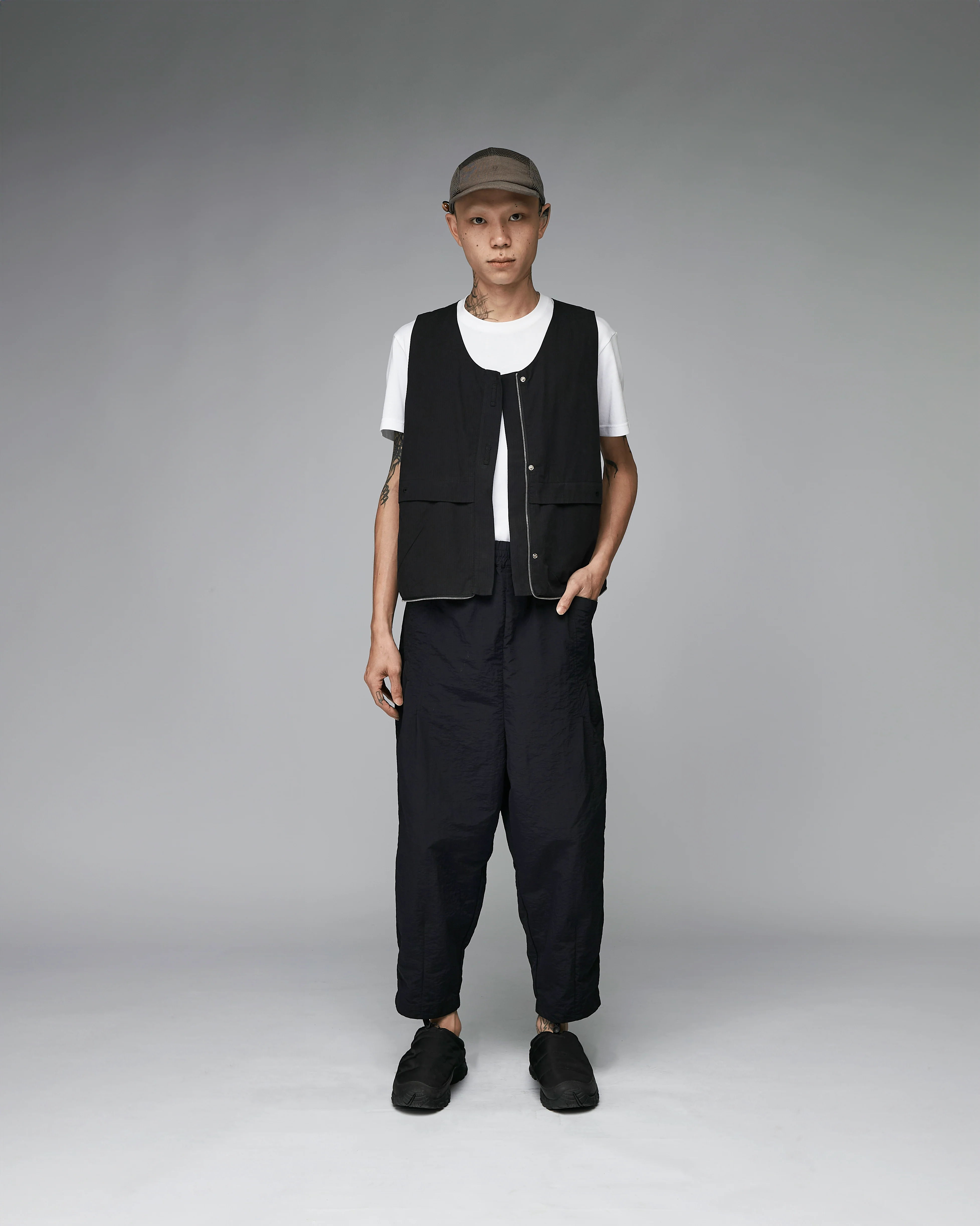 Unisex: The Utility Vest Tote (Black) - Image 3