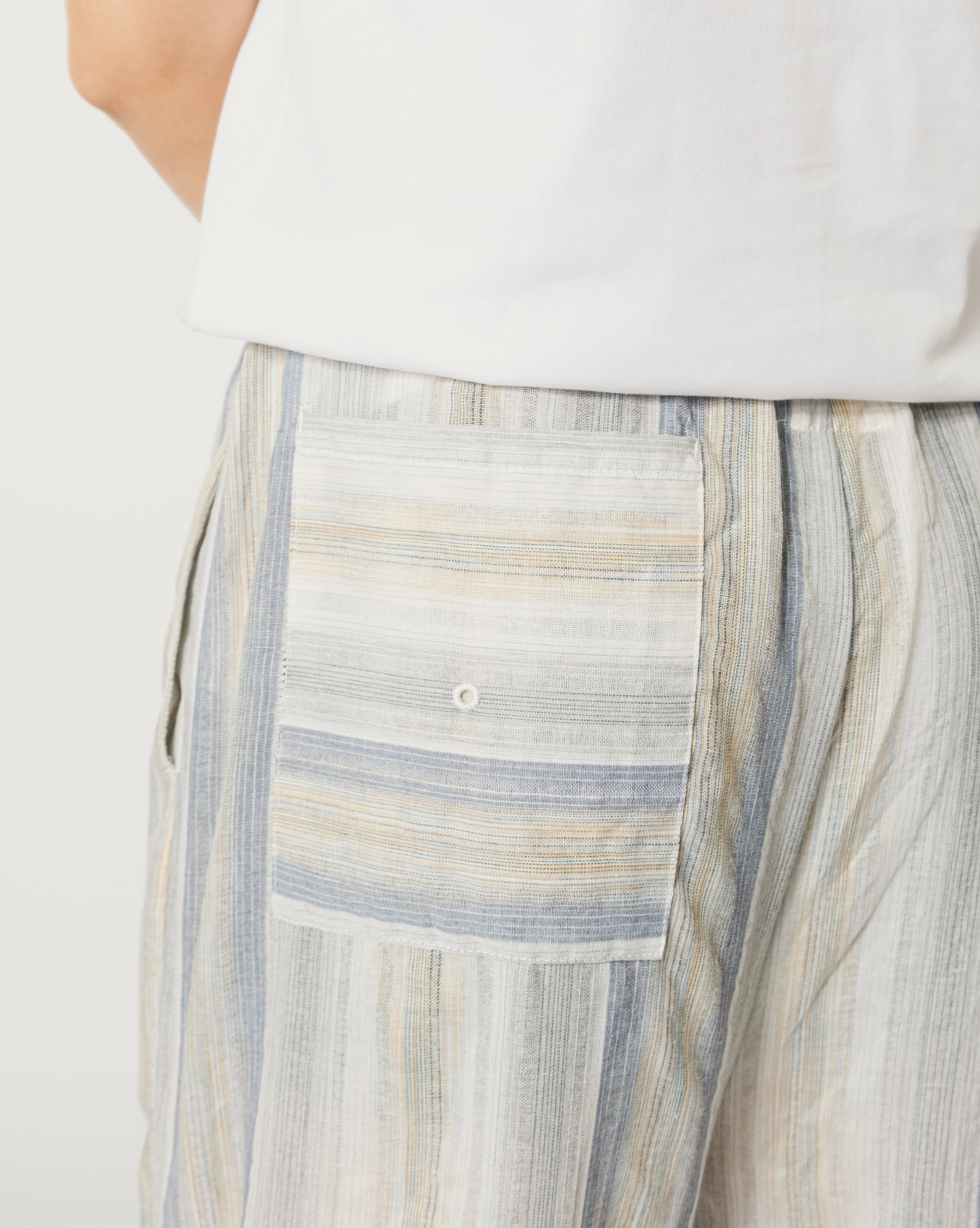 Unisex: There Loose Pants (Blue Stripe) - Image 8