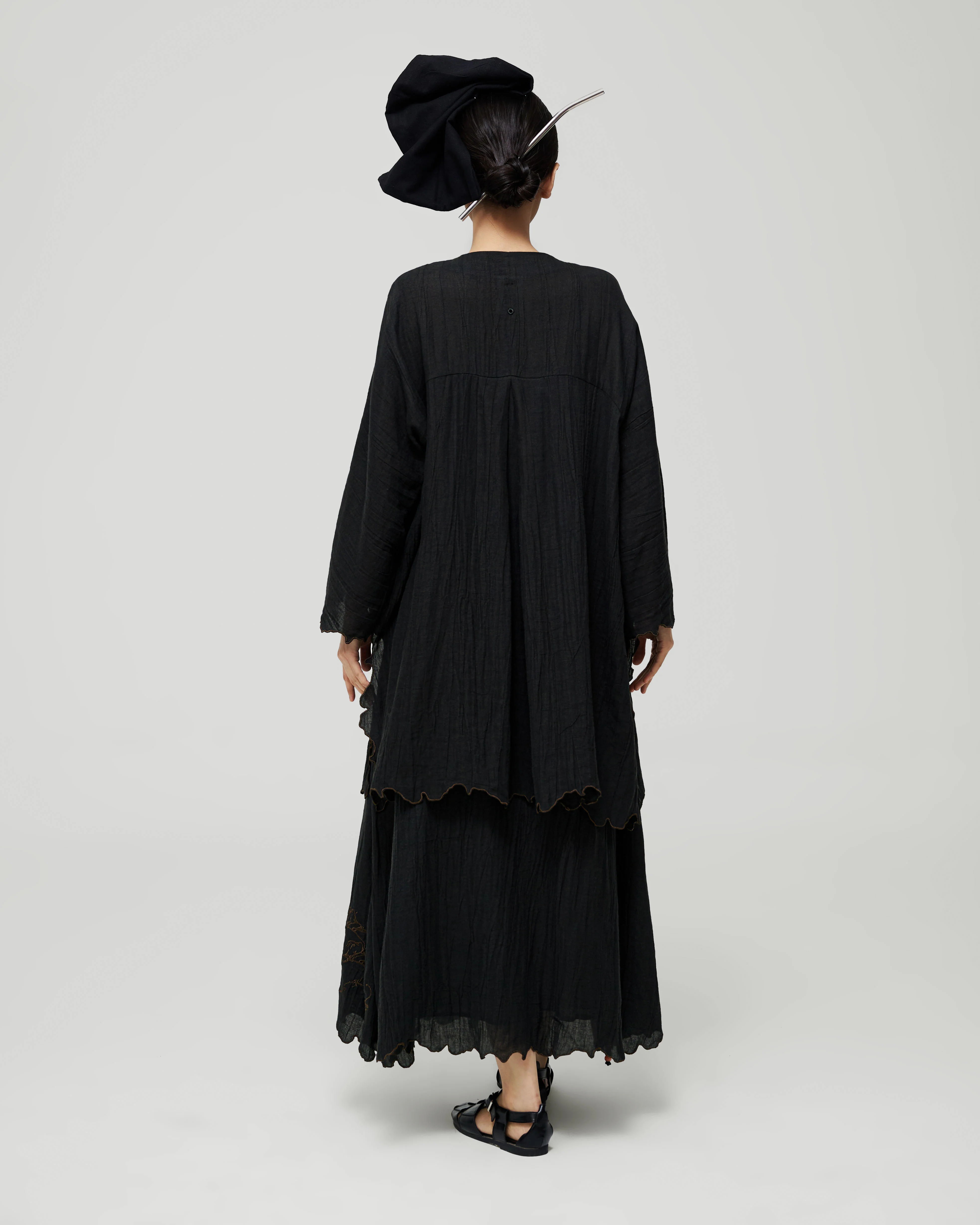 Women: Air Ikat Tepi Kurung Top (Kopi) - Image 5