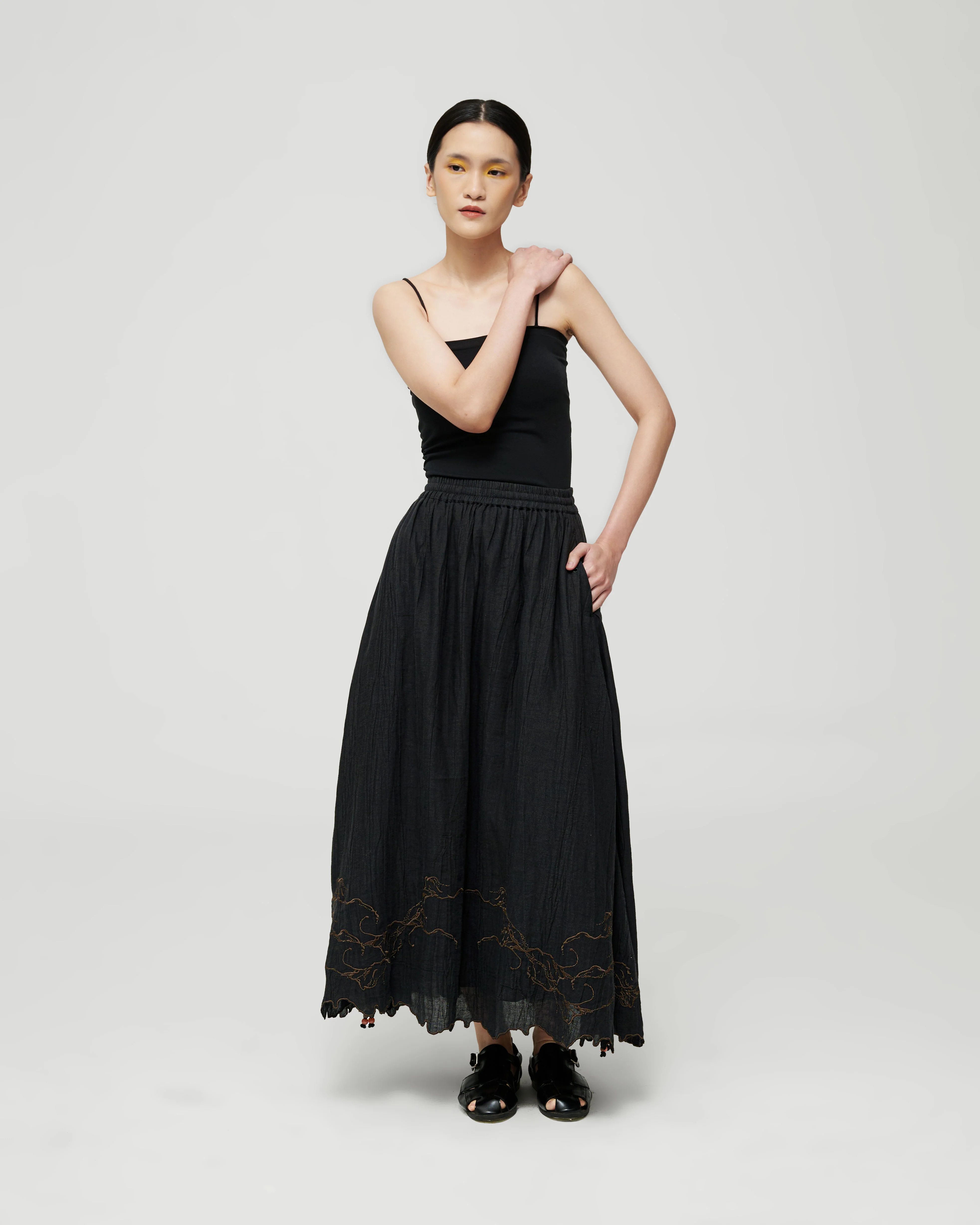 Women: Air Ikat Tepi Skirt (Kopi) - Image 2