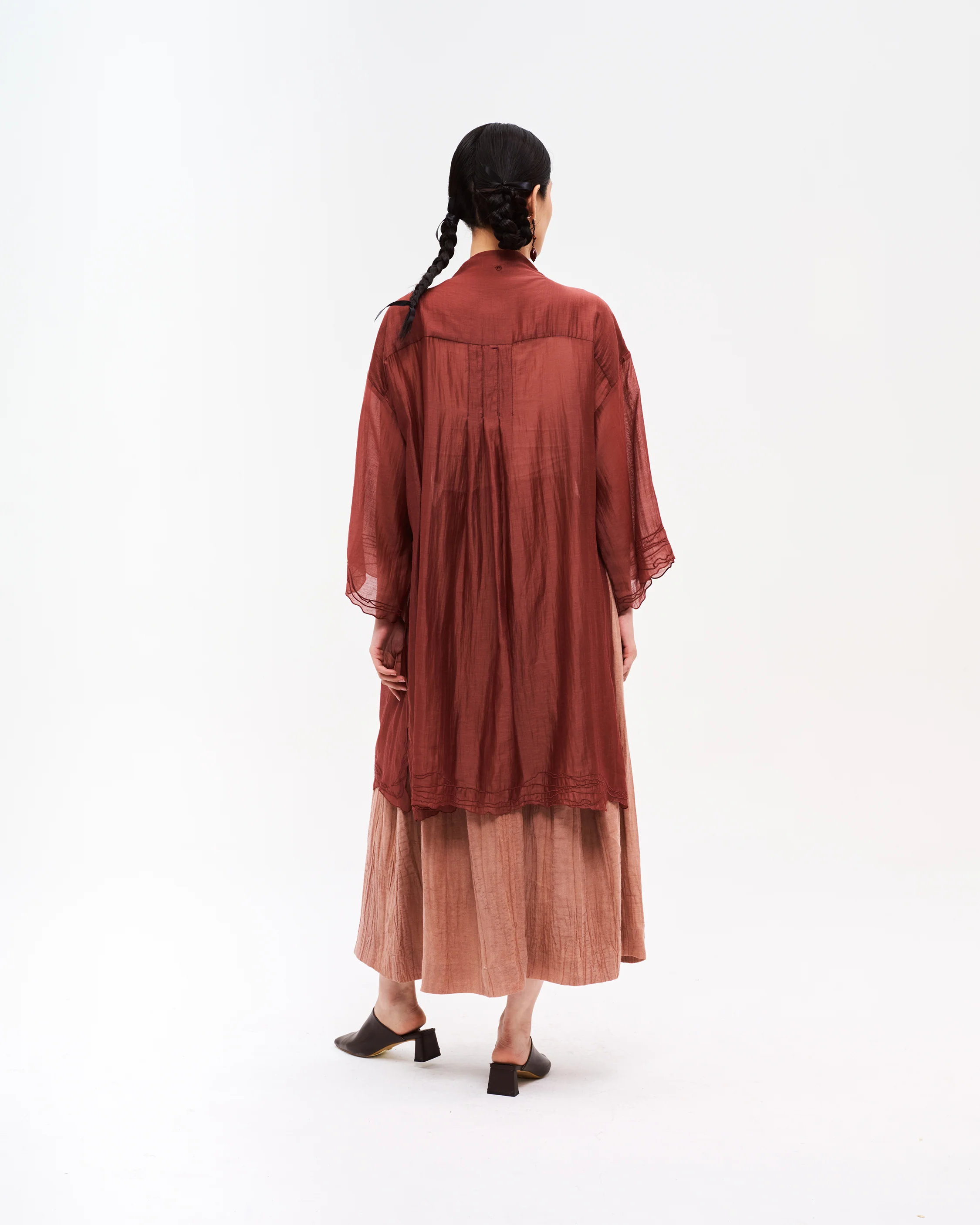 Women: Chinese Tea Top (Goji Red) - Image 6