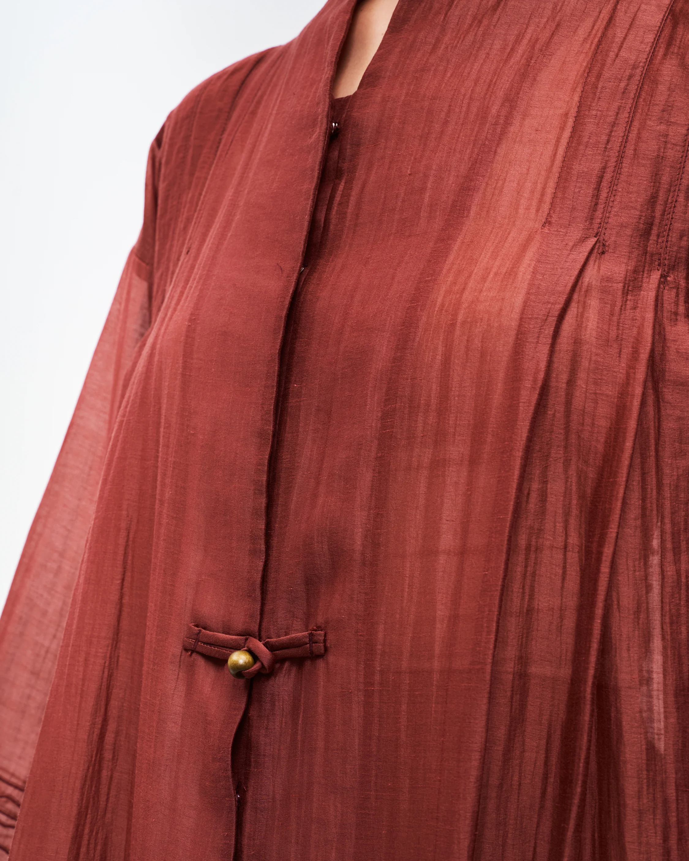 Women: Chinese Tea Top (Goji Red) - Image 7