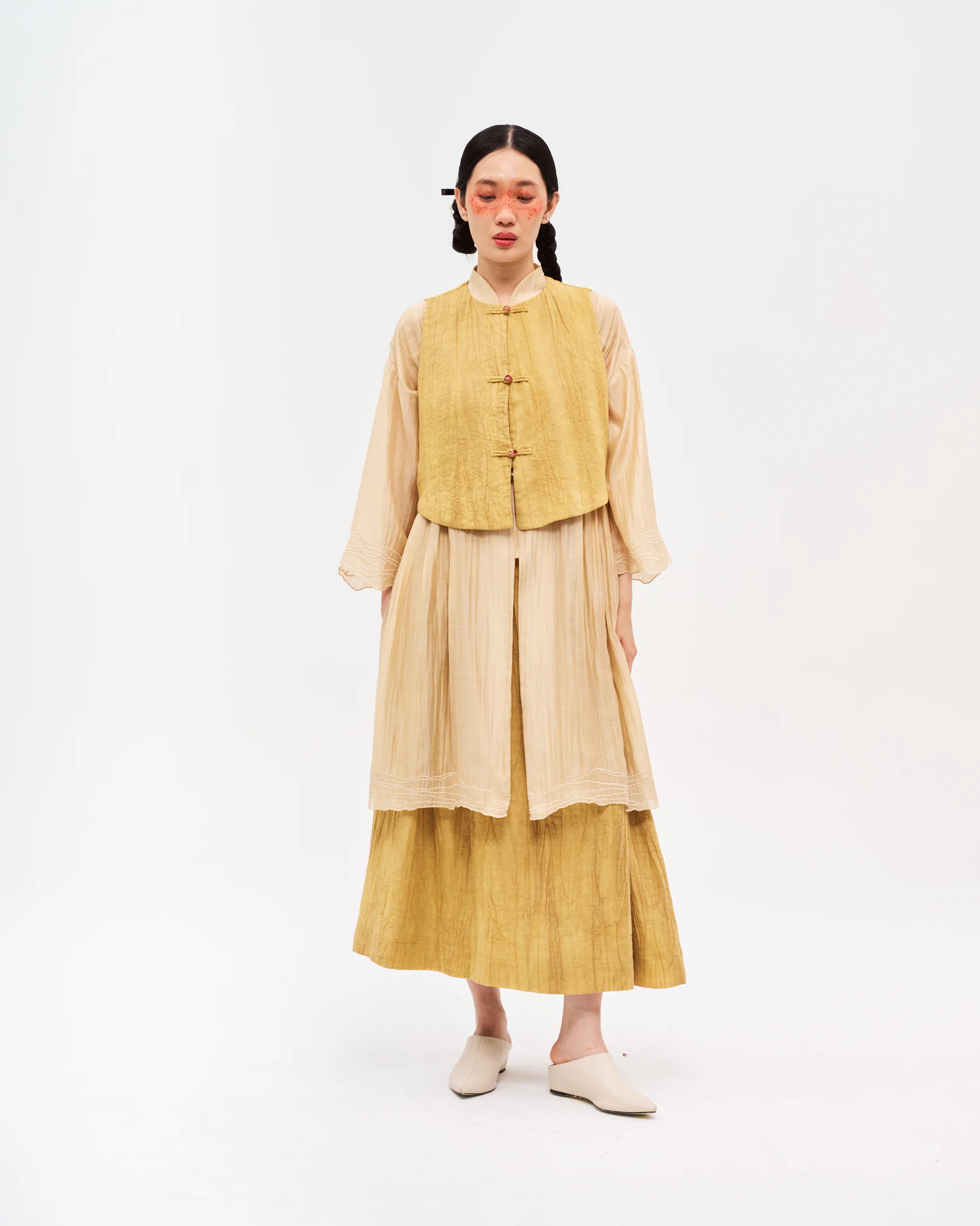 Women: Chinese Tea Top (Oolong Tea) - Image 3