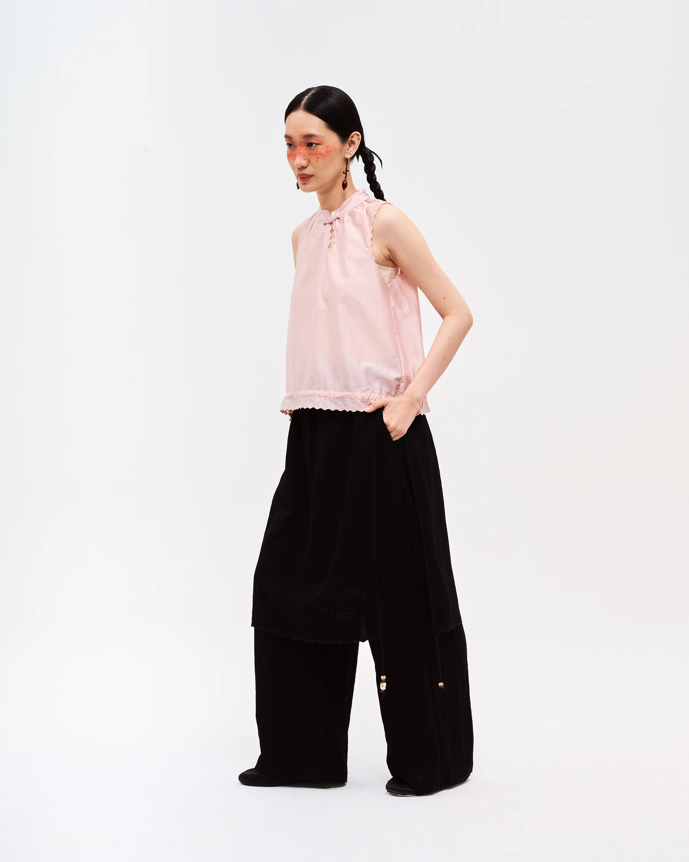 Women: Dumpling Bubble Top (Rose Pink) - Image 6